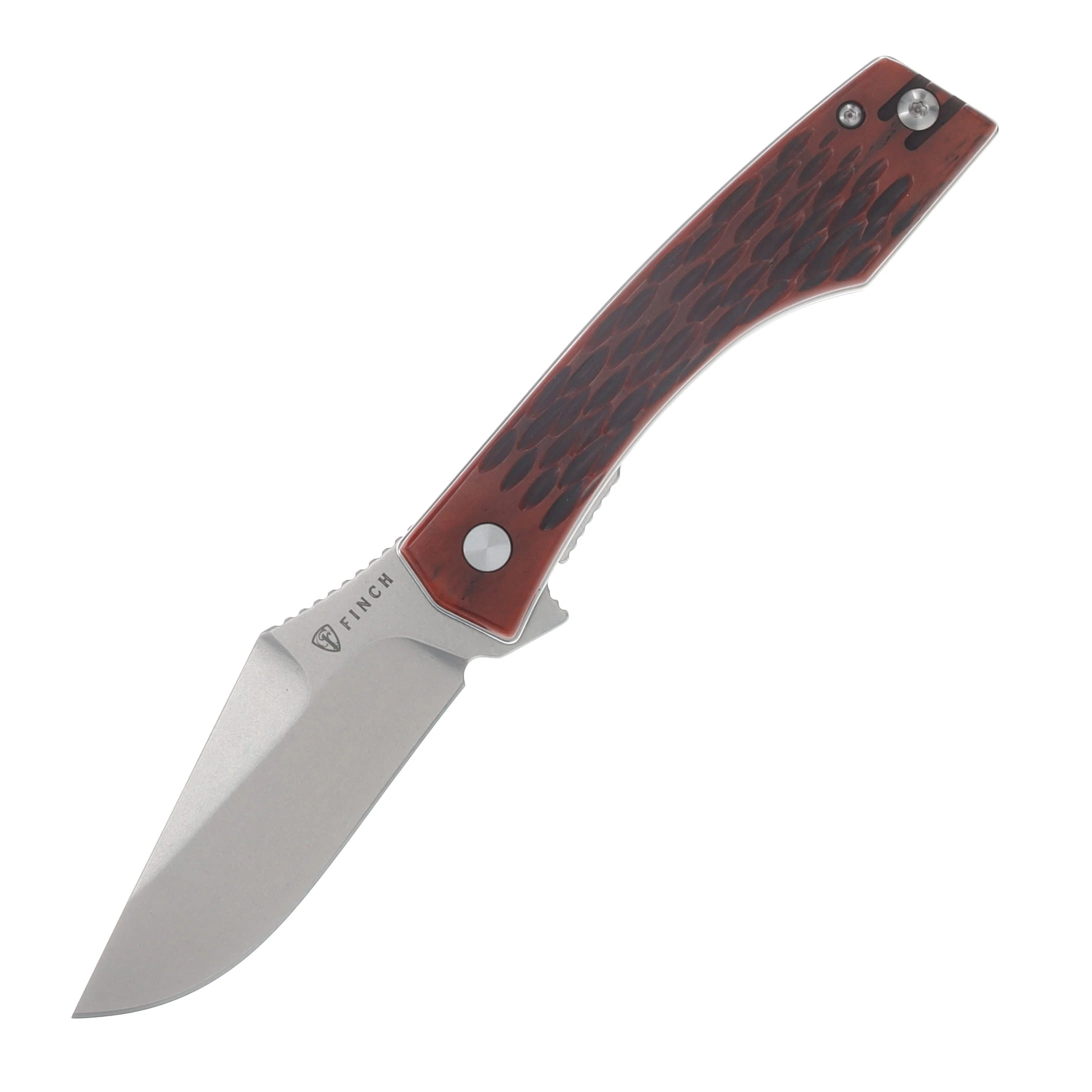 Finch Knife Co. Medieval Madness Folding Knife Scotch Jigged Bone MM310 View 1