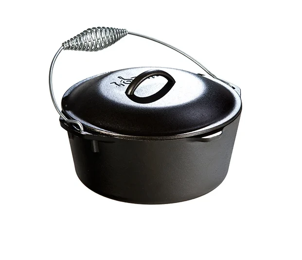 Lodge Cast Iron 5 Quart Dutch Oven With Bail Handle L8DO3 View 1
