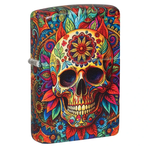 Zippo Colorful Sugar Skull 540 Lighter ZP47263 View 1