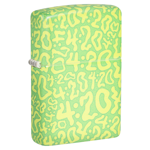 Zippo 540 Color 4:20 Green and Yellow Lighter ZP47269 View 1