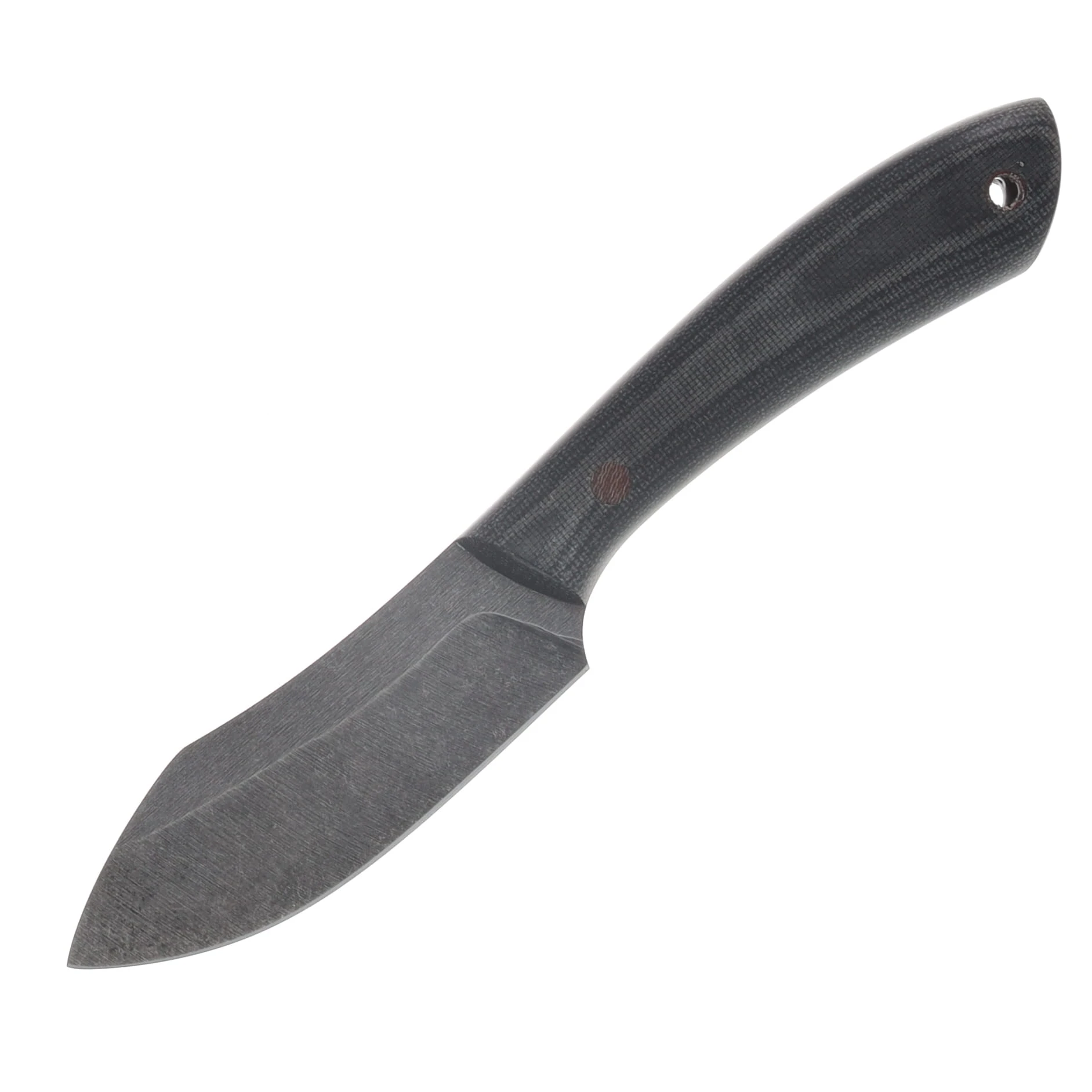 Red Crow PRO Series Nessmuk ProCut Carbon Steel/Black Canvas Micarta RCPRONB View 3