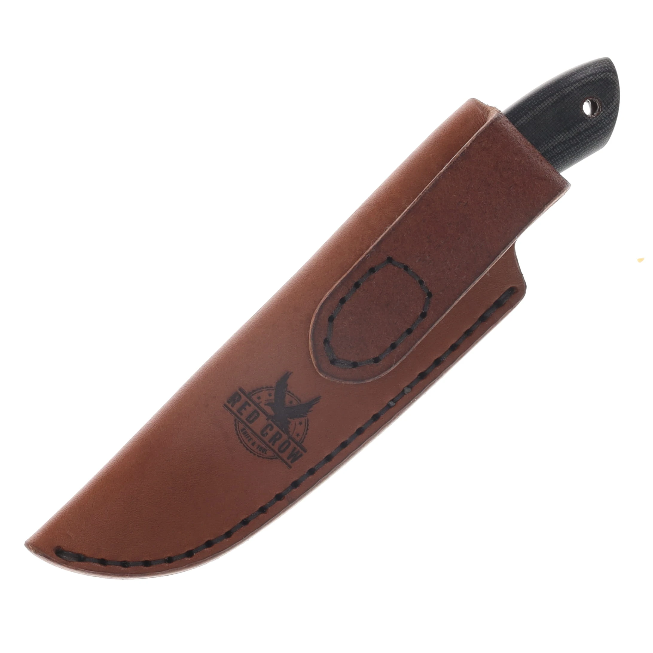 Red Crow PRO Series Nessmuk ProCut Carbon Steel/Black Canvas Micarta RCPRONB View 7