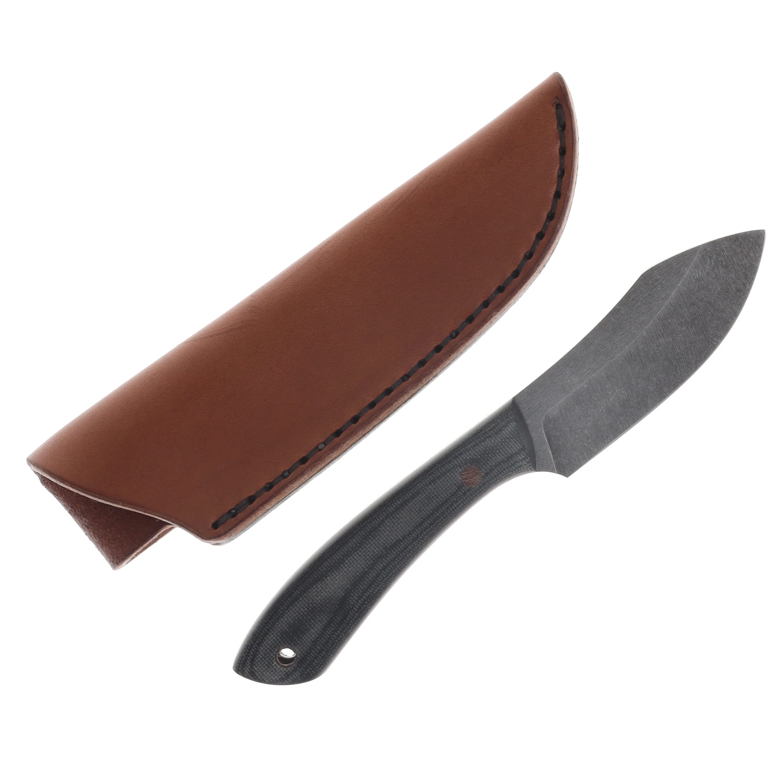 Red Crow PRO Series Nessmuk ProCut Carbon Steel/Black Canvas Micarta RCPRONB View 1
