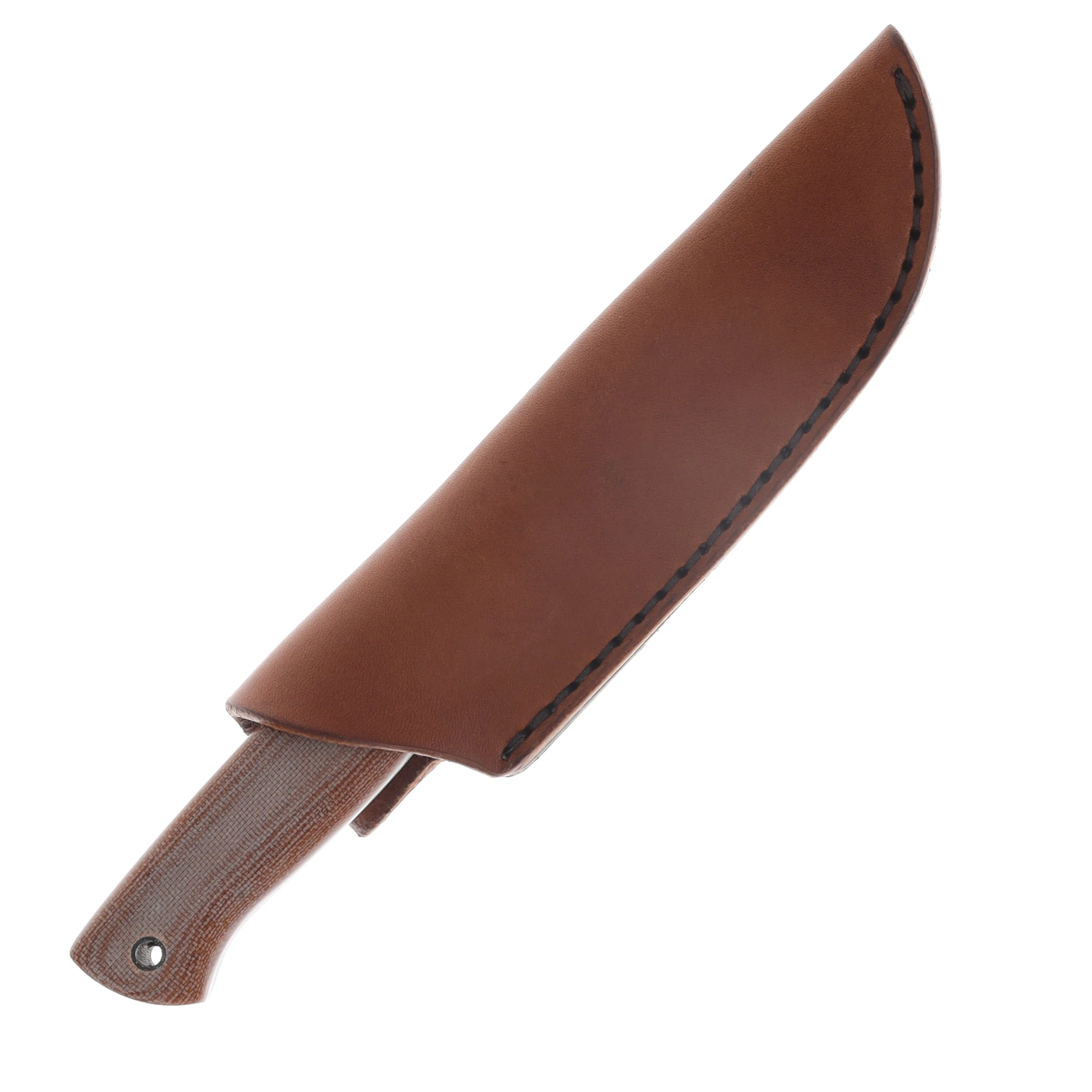 Red Crow PRO Series Bushcrafter ProCut Carbon Steel/Natural Canvas Micarta RCPROBN View 6