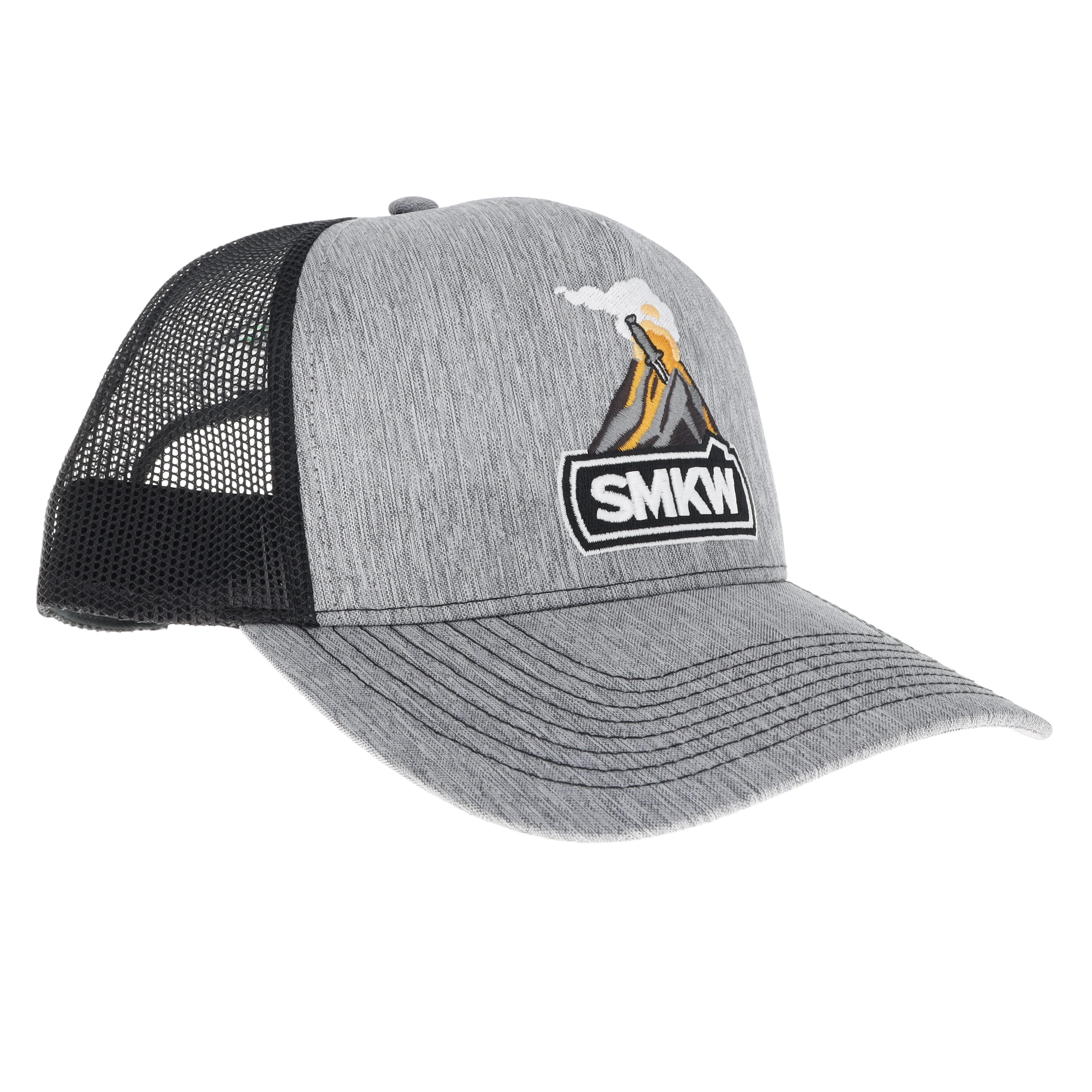 SMKW Smokano Logo Hat- Gray and Black W/Mesh Backing SMKW278866 View 3