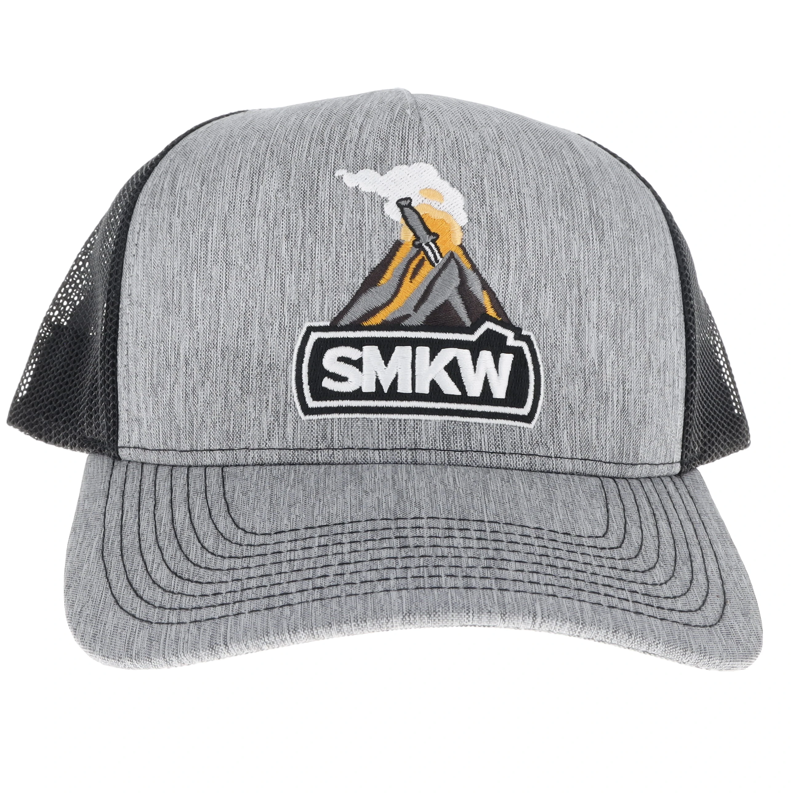SMKW Smokano Logo Hat- Gray and Black W/Mesh Backing SMKW278866 View 2