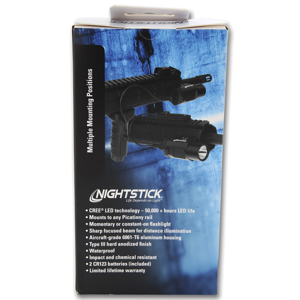 Nightstick Tactical Long Gun-Mounted Light with Remote Pressure Switch Black 850 Lumens TWM854XL View 12
