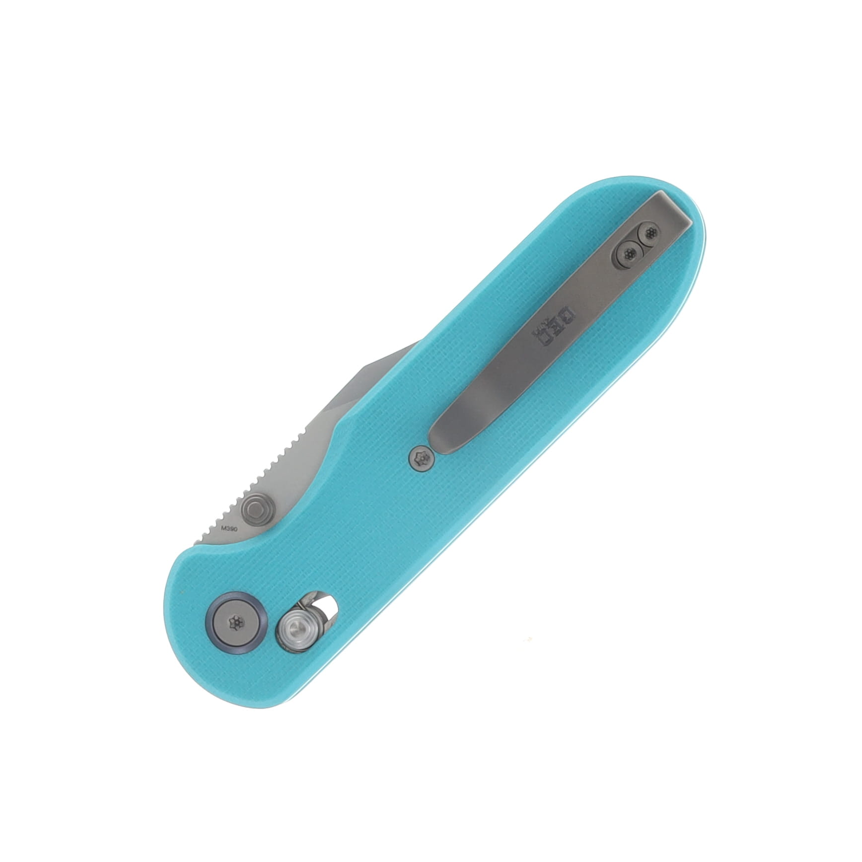GEO Knife Ethereal Cutter Folding Knife SW M390 Blade Tiffany Blue G10 Handle GEO2401G View 6