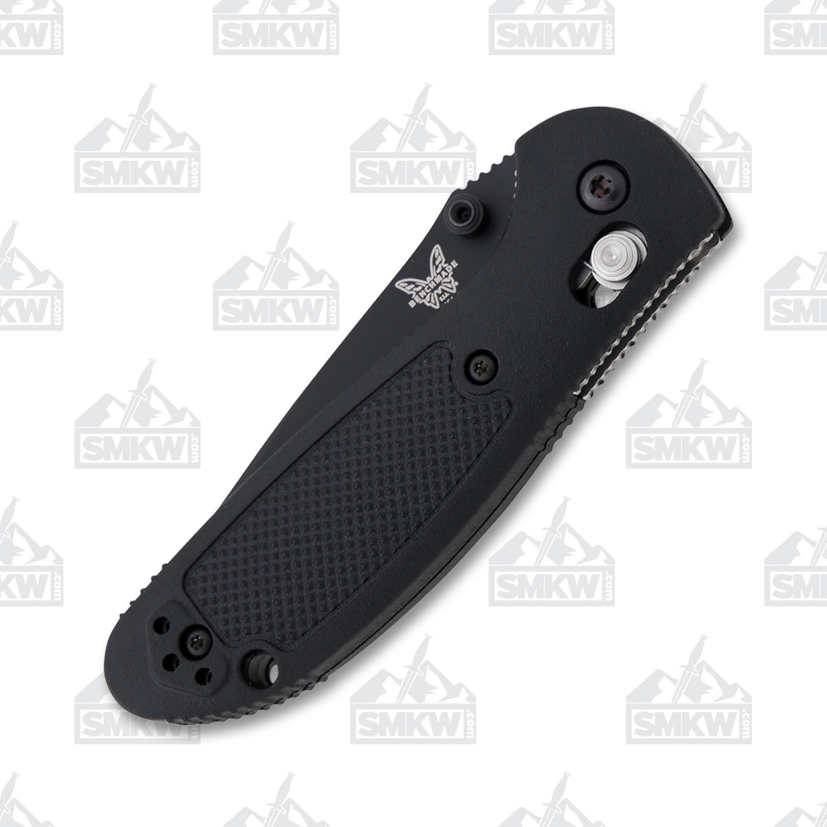 Benchmade Mini Griptilian Folding Knife Black Partially Serrated BM556SBK-S30V View 4