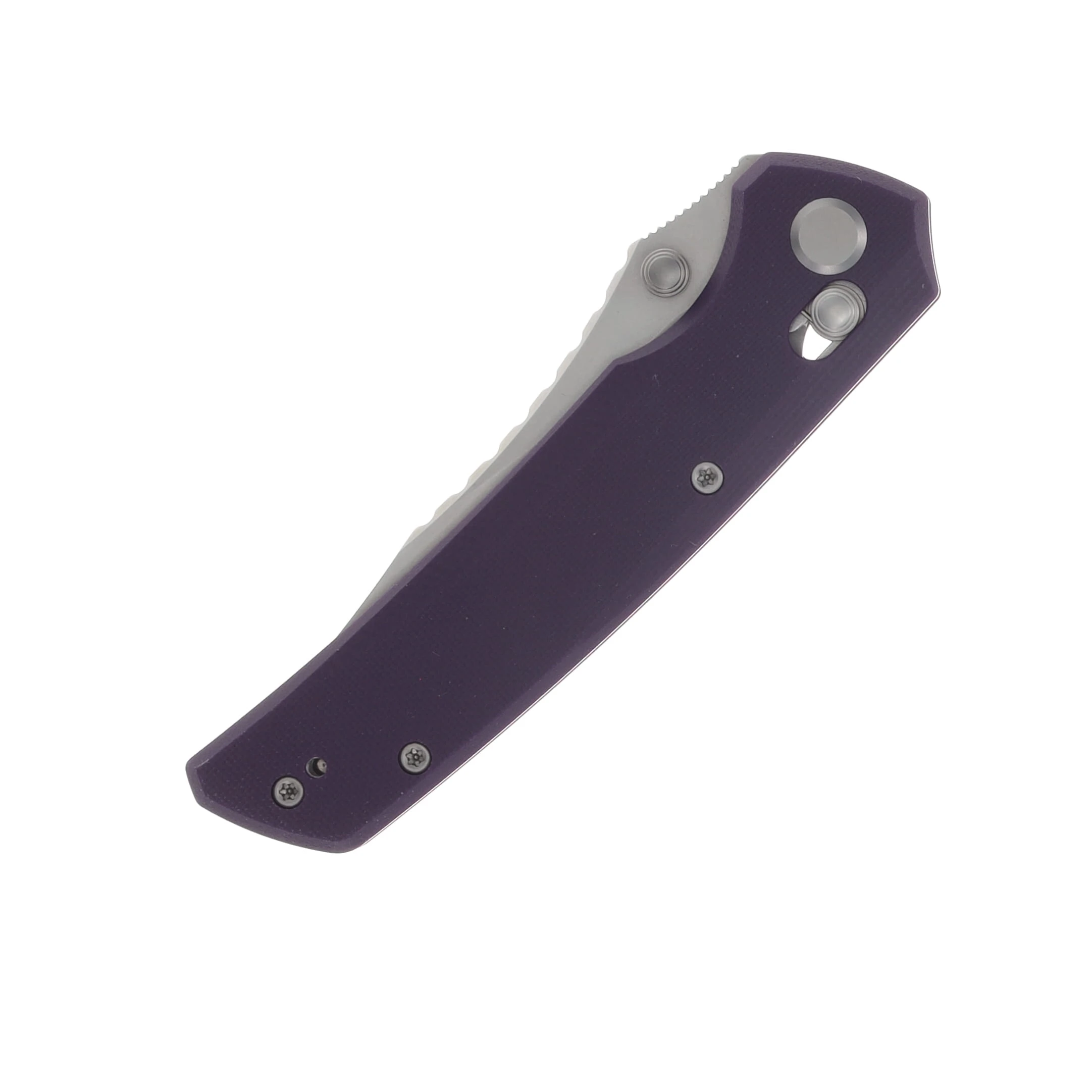 GEO Knife Cirex Fabian Hobbelen Folder Stonewash M390 Blade Purple G10 Handle GEO2601C View 5