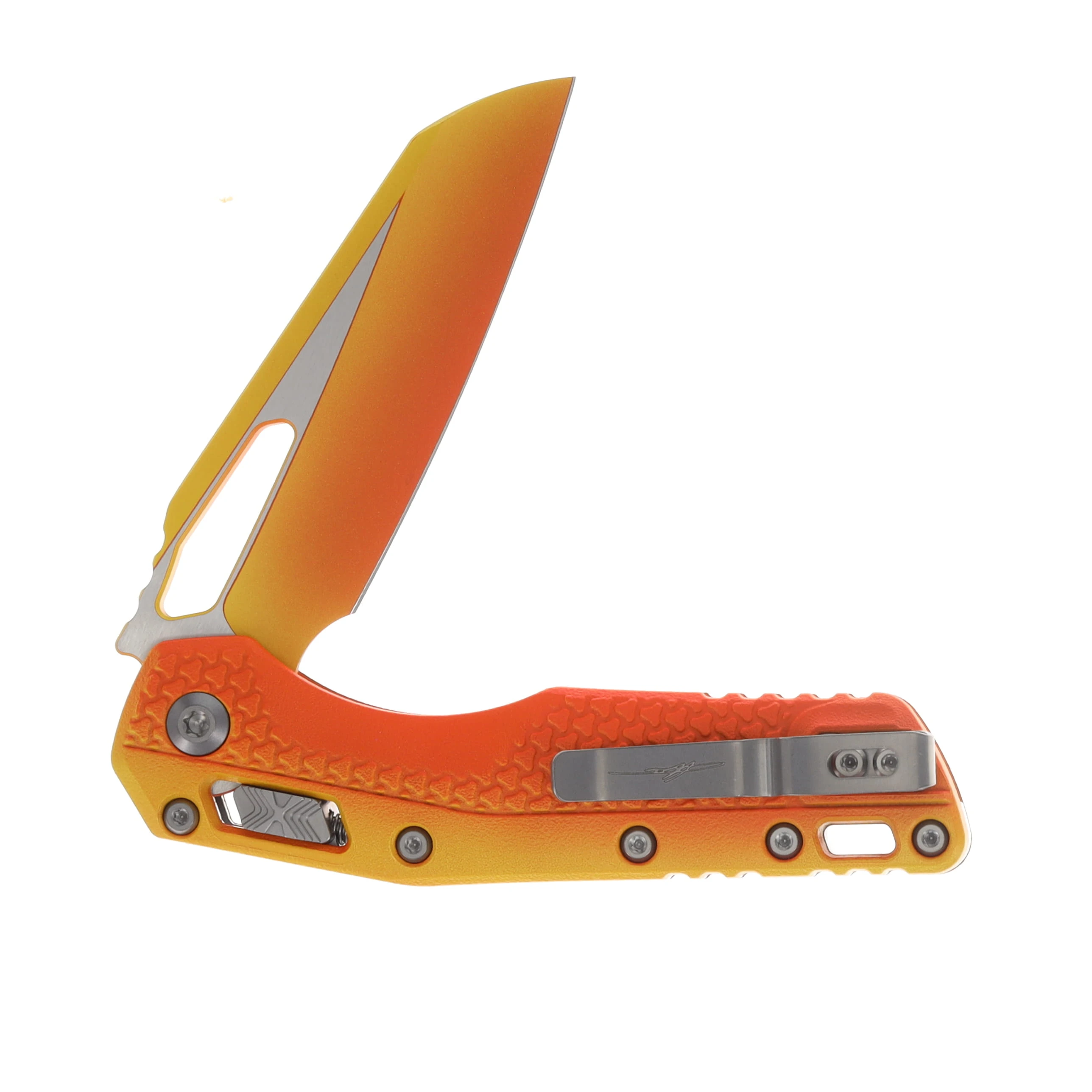 Microtech MSI Signature Series Folding Knife Tri-Grip Polymer Sunrise MT210T1PMLPSUS View 4