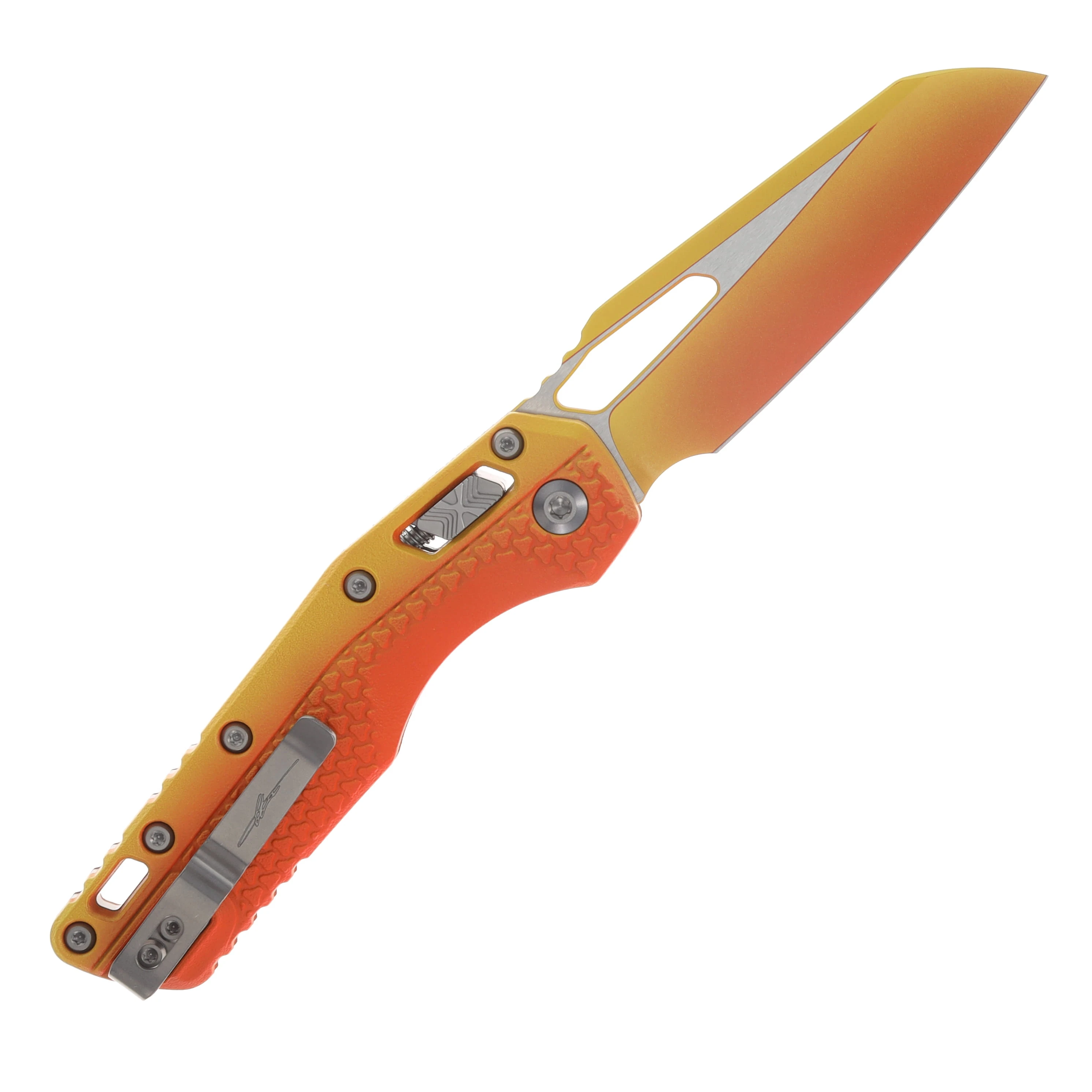 Microtech MSI Signature Series Folding Knife Tri-Grip Polymer Sunrise MT210T1PMLPSUS View 3