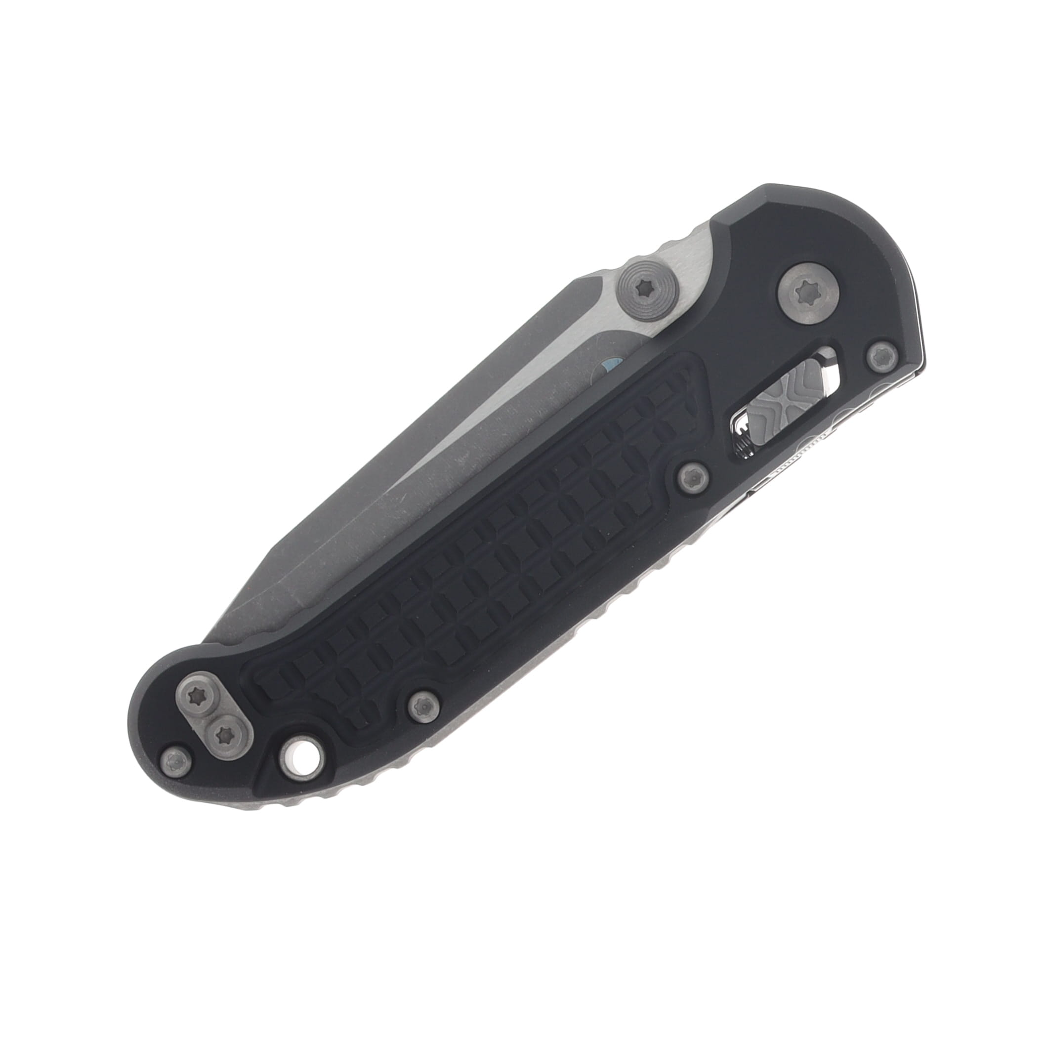 Microtech LUDT RAM-LOK Folding Knife Apocalyptic T/E Frag-Patterned Black MT1136RL10APFR View 5