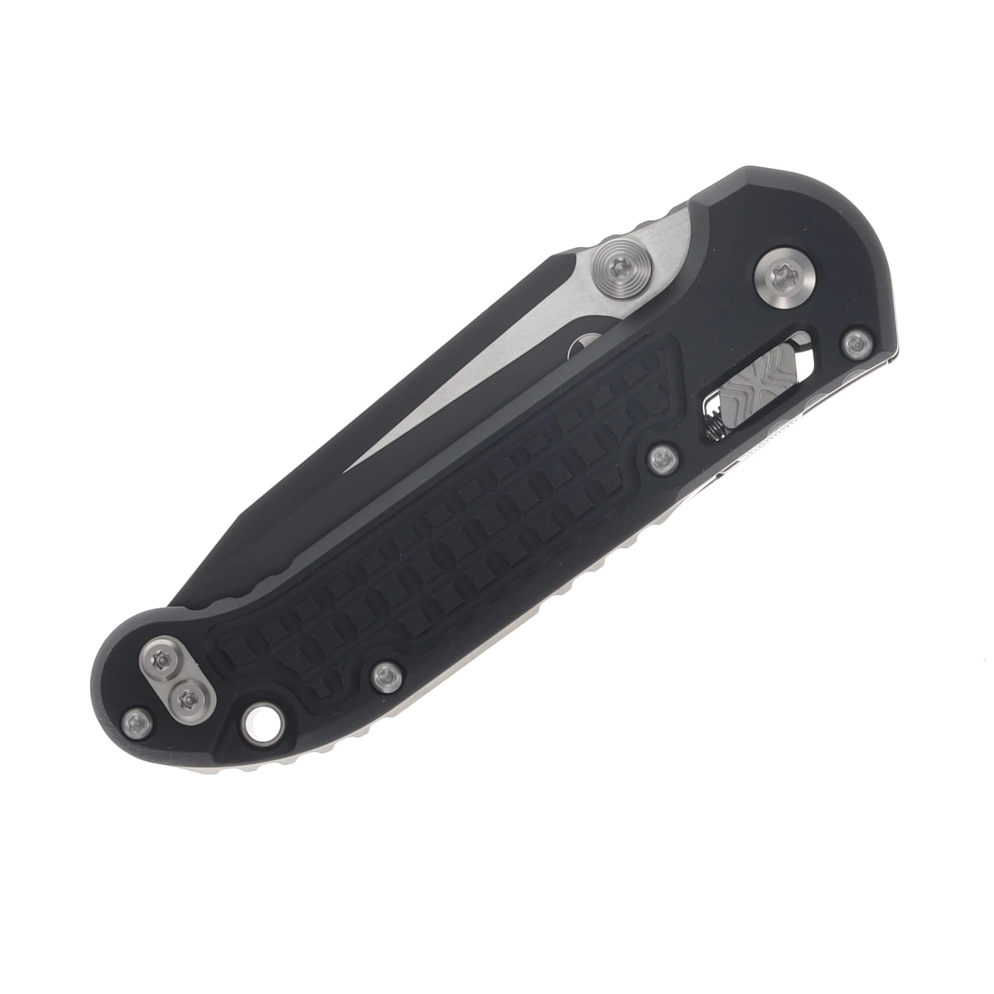 Microtech LUDT RAM-LOK Folding Knife Black Tactical T/E Frag-Patterned MT1136RL1FR View 5
