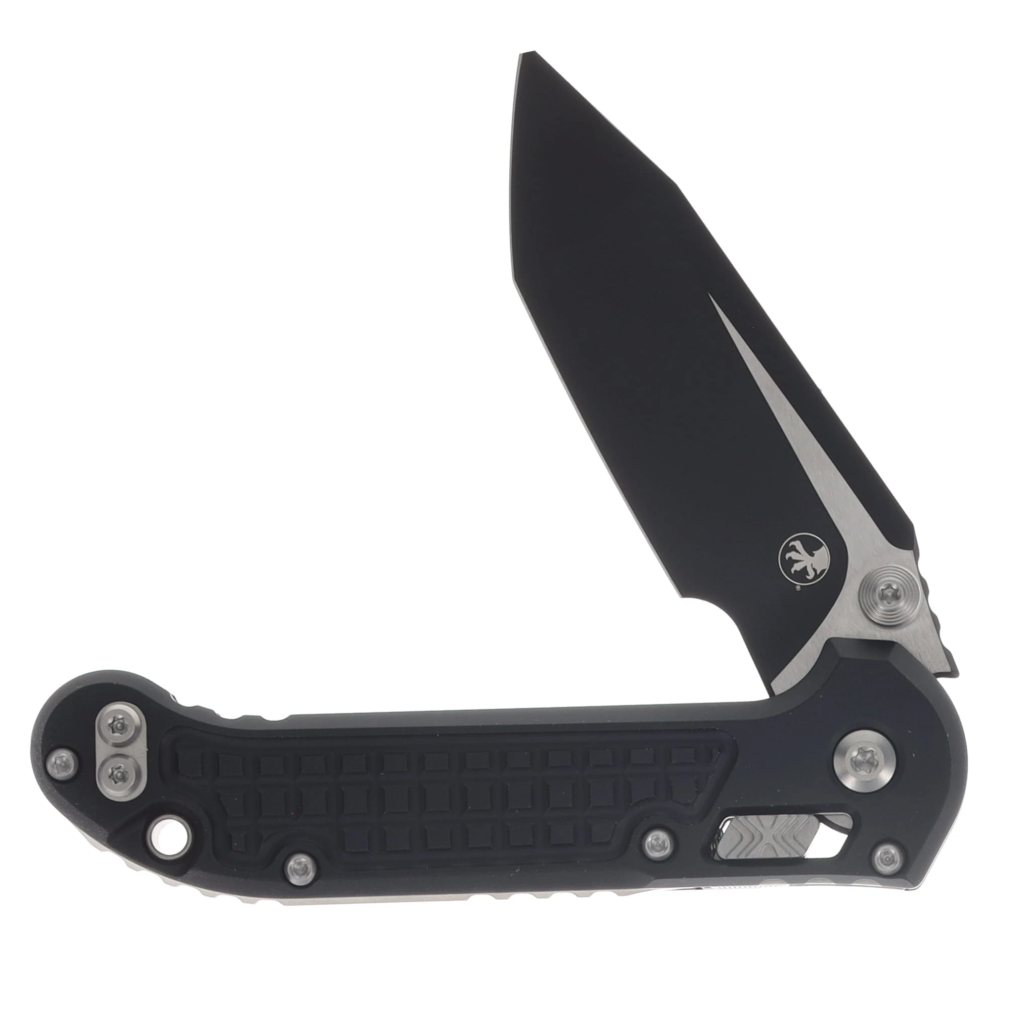 Microtech LUDT RAM-LOK Folding Knife Black Tactical T/E Frag-Patterned MT1136RL1FR View 3
