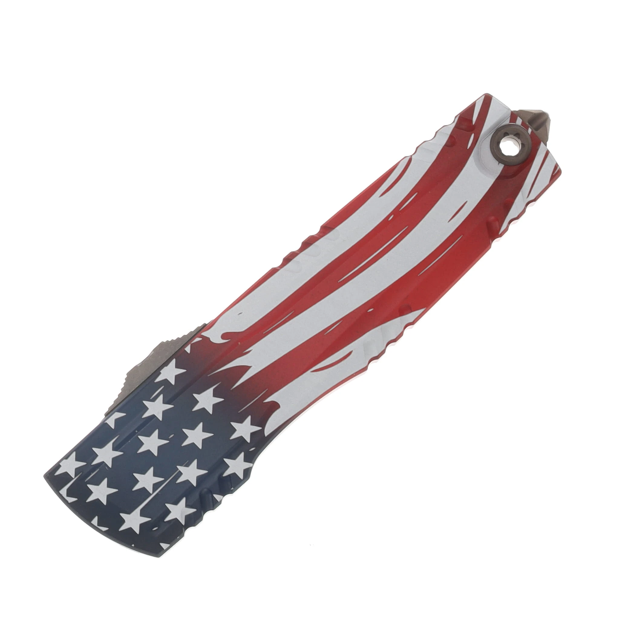 Microtech Luminary ZBP Signature Series OTF Automatic 250th Anniversary July 4th Bronze Apocalyptic S/E AUMT127013APS4J250X View 3