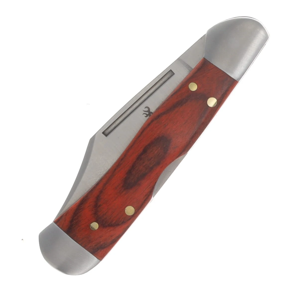 Browning Whitetail Lockback Folding Knife Satin/Wood with Tin BN3220597 View 6