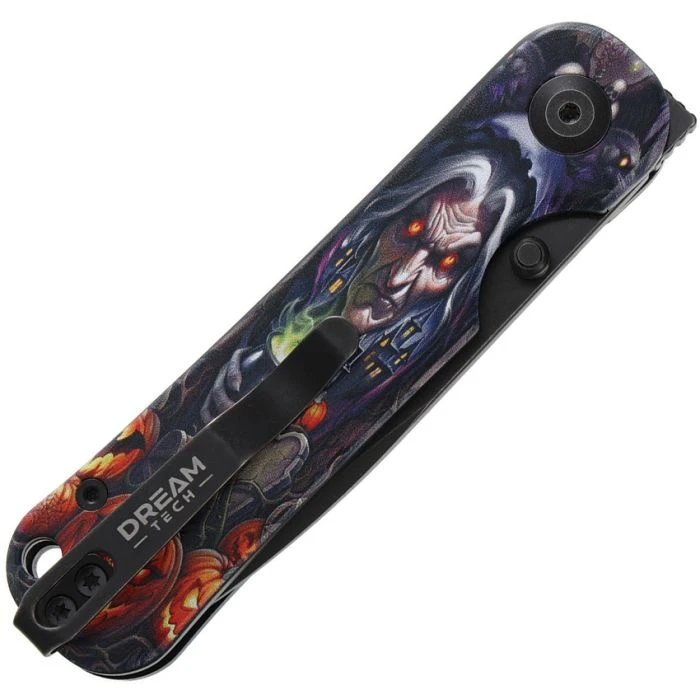 Dreamtech D4245 Button Lock Folding Knife Halloween 2026 Wicked Witch DTK4245AHM View 2
