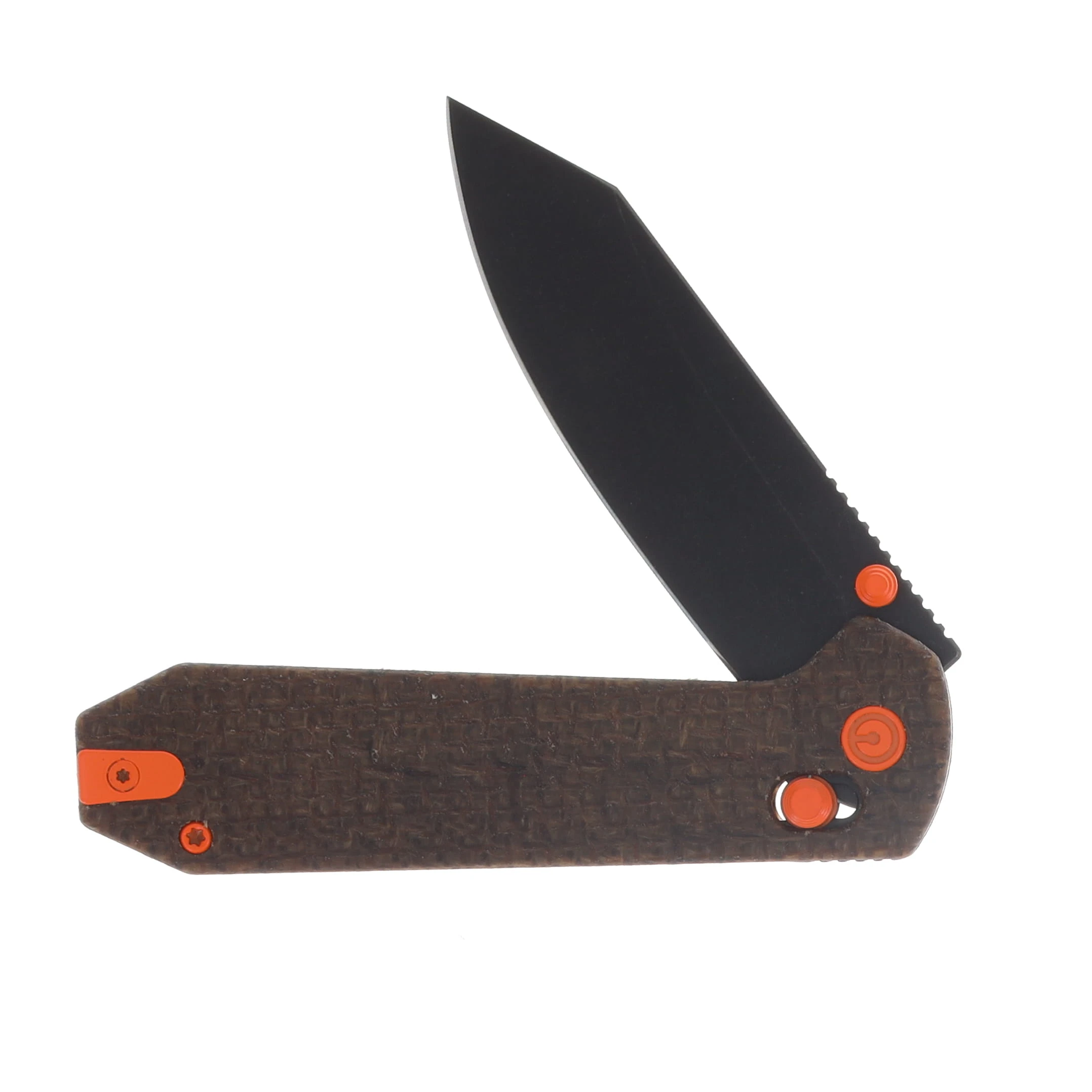CIVIVI SMKW Exclusive Over Yonder Glow-in-the-Dark Burlap Micarta - Black SW 14C28N C25027-4 View 3