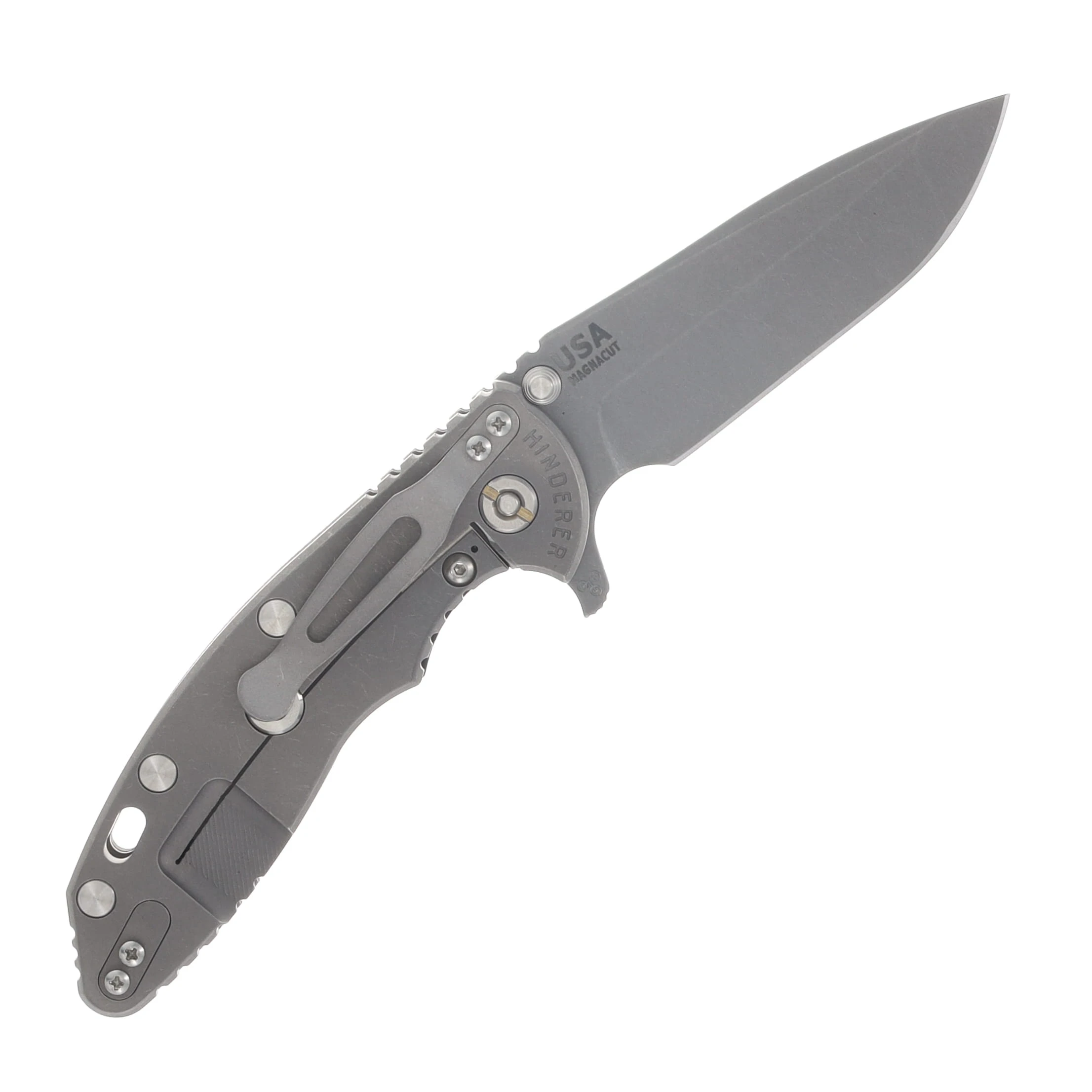 Hinderer XM-18 3.5 Spanto Tri-Way Folder Working Finish Black G10 Handle KXM35SPETWWFBKSPAN View 2