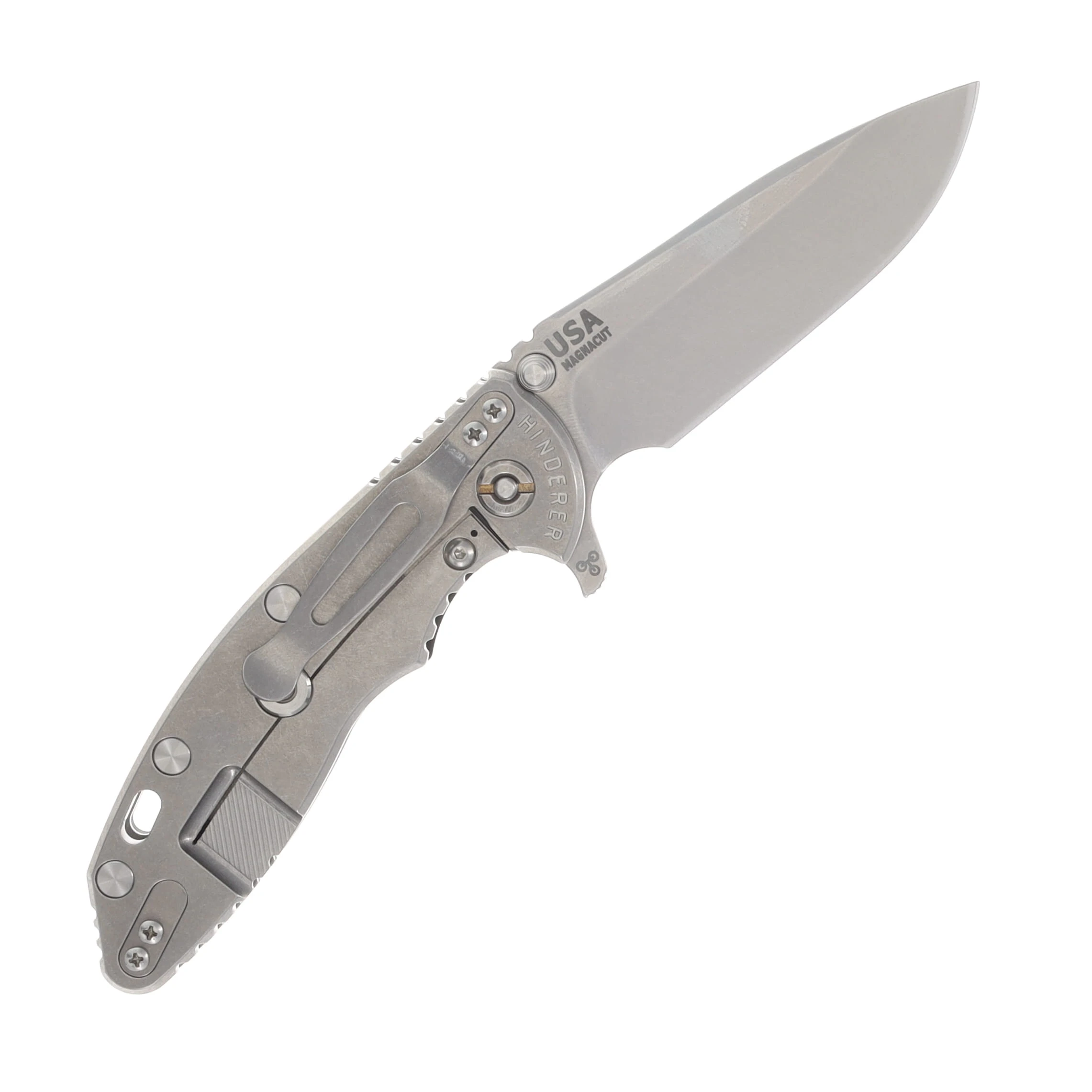 Hinderer XM-18 3.5 Spearpoint Tri-Way Folder Stonewash Black G10 Handle KXM35SPETWSWFRBK View 2