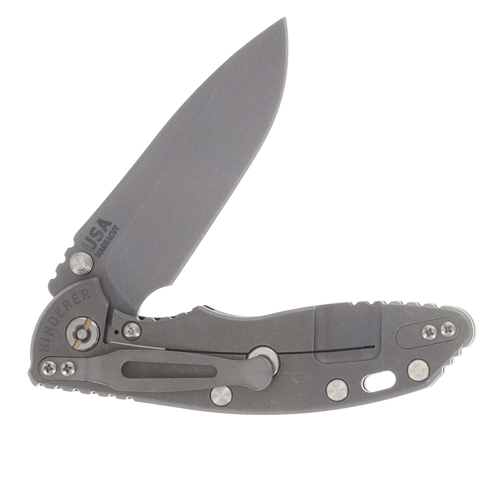 Hinderer XM-18 3.5 Spearpoint Tri-Way Folder Working Finish Black G10 Handle KXM35SPETWWFBK View 4