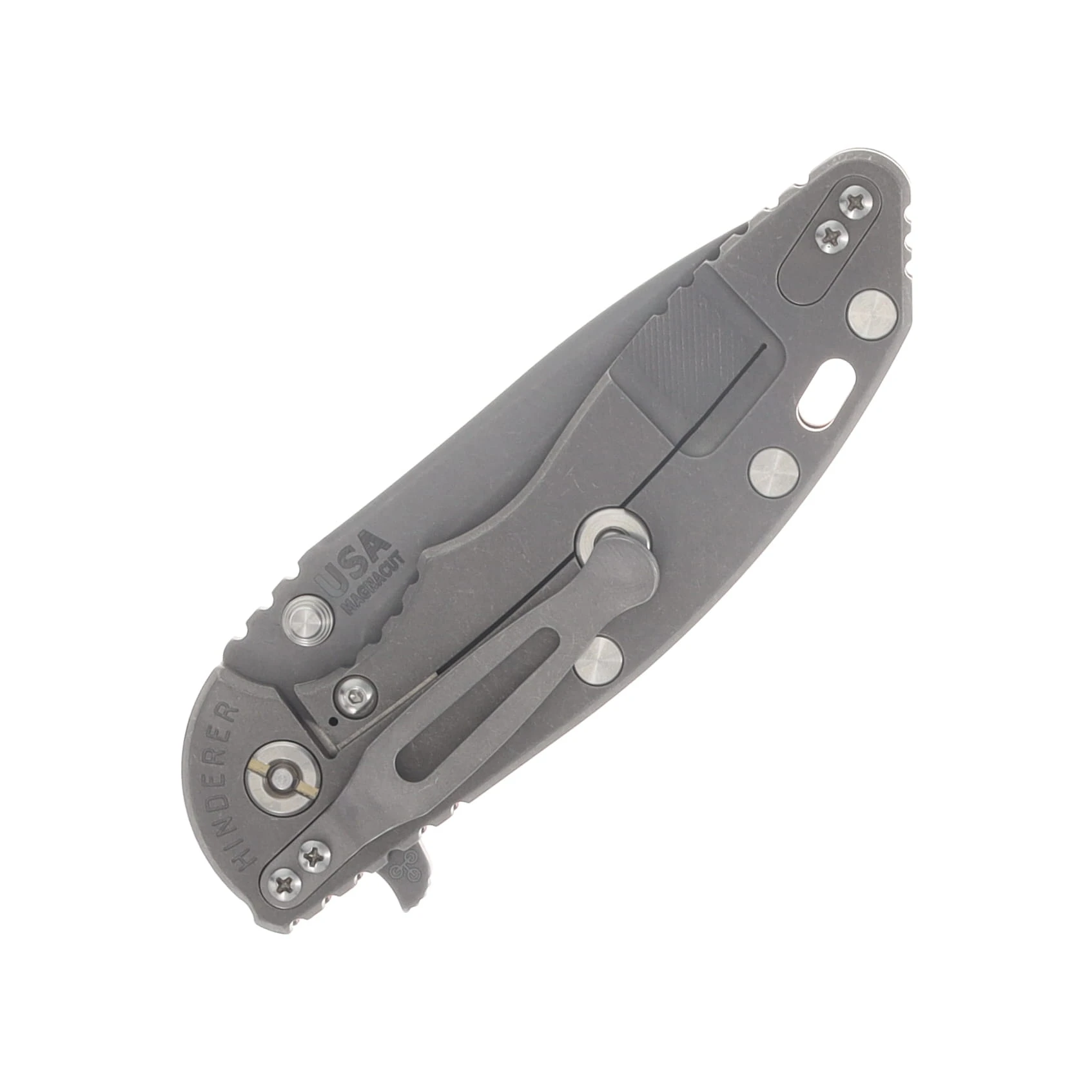 Hinderer XM-18 3.5 Spearpoint Tri-Way Folder Working Finish Orange G10 Handle KXM35SPETWWFOR View 5