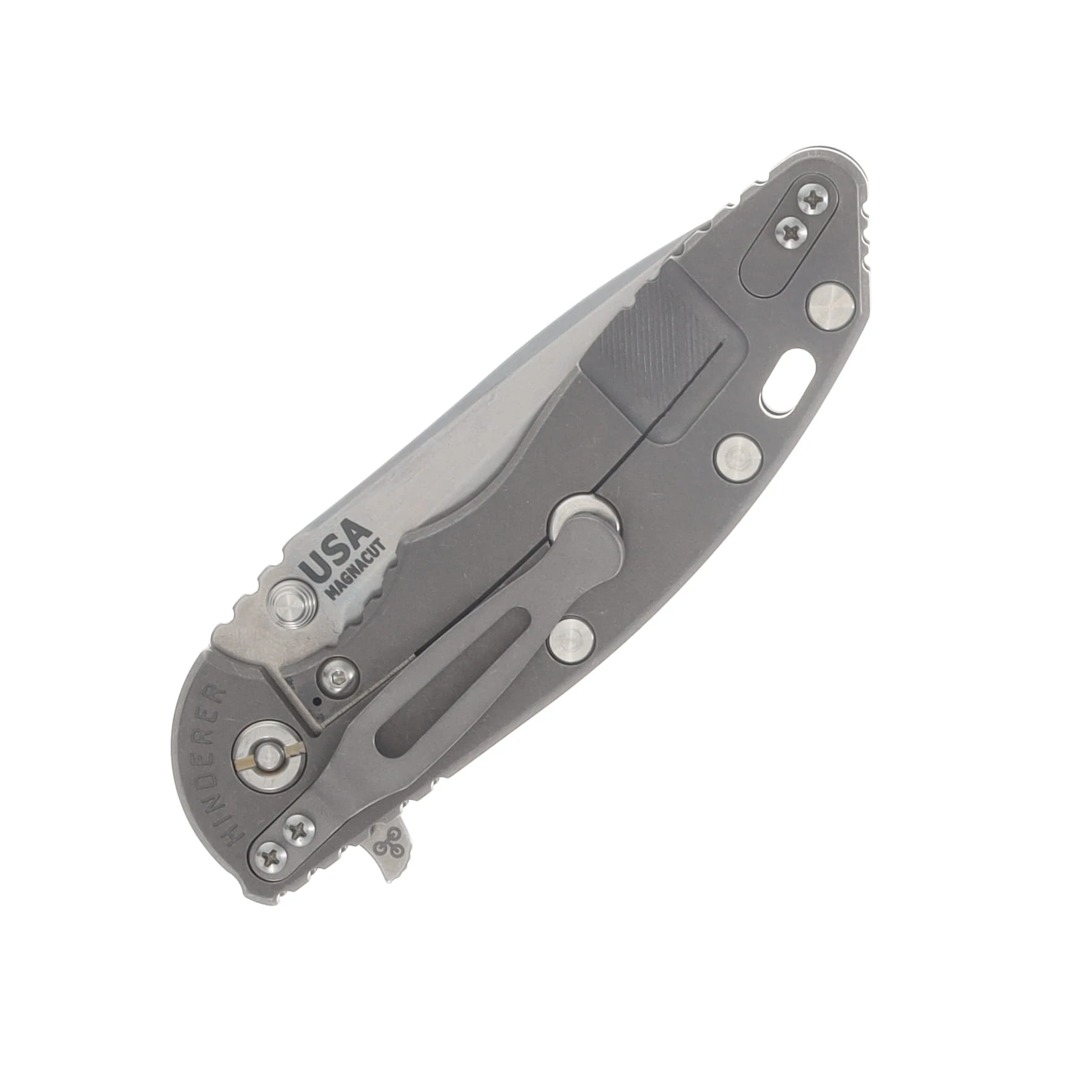 Hinderer XM-18 3.5 Spearpoint Tri-Way Folder OD Green Working Finish Frame SW Blade KXM35SPETWWFSWBLDOD View 6