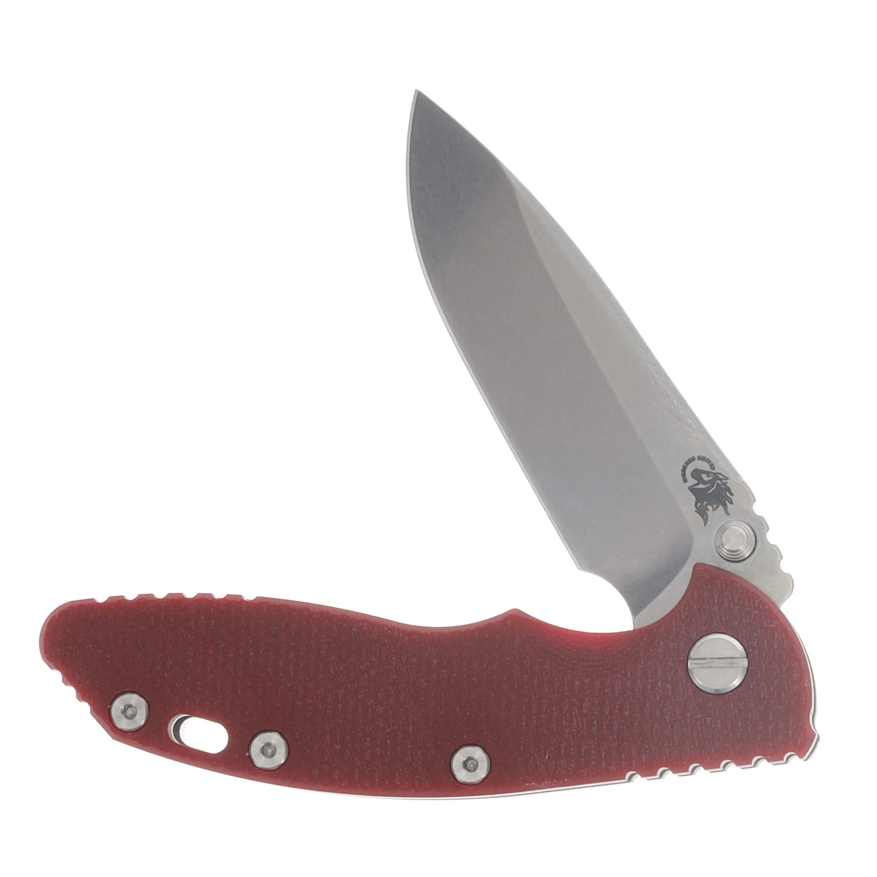 Hinderer XM-18 3.5 Spearpoint Tri-Way Folder Red G-10 Working Finish Frame SW Blade KXM35SPETWWFSWBLDRD View 3
