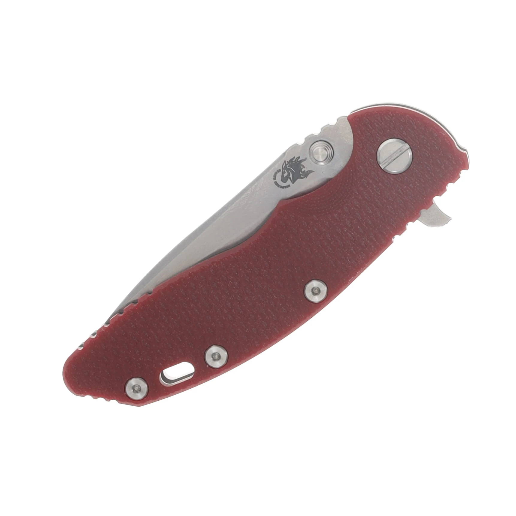 Hinderer XM-18 3.5 Spearpoint Tri-Way Folder Red G-10 Working Finish Frame SW Blade KXM35SPETWWFSWBLDRD View 5