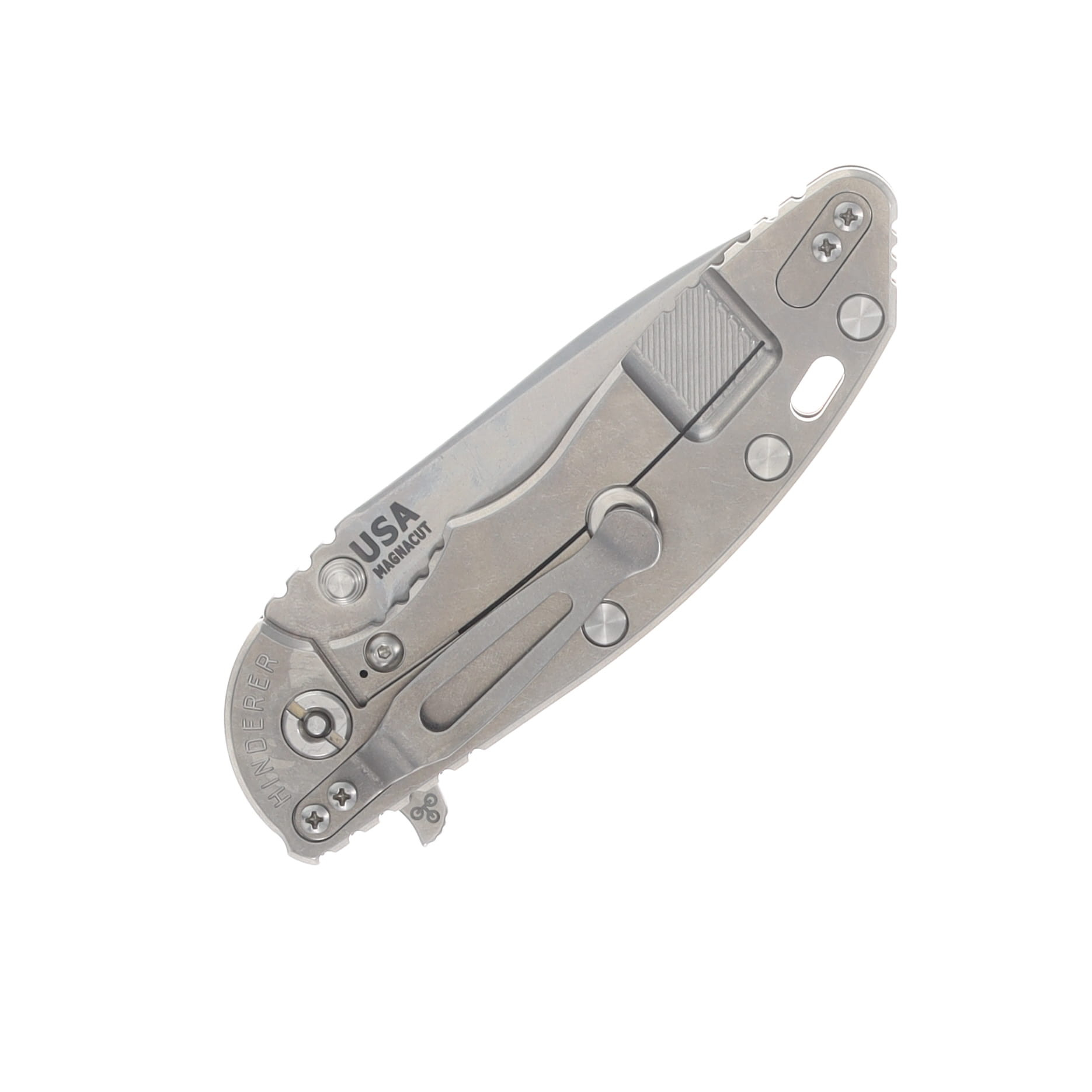 Hinderer XM-18 3.5 Spearpoint Tri-Way Folder Stonewash Orange G10 Handle KXM35SPETWSWOR View 6