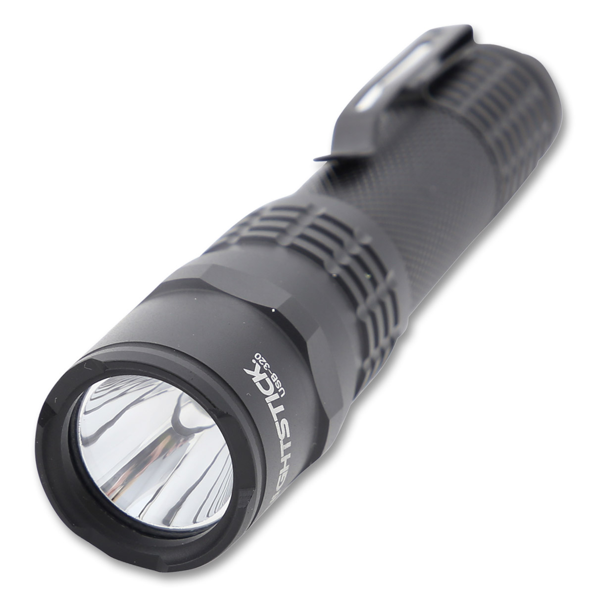 Nightstick Mini Tac USB Rechargeable EDC Flashlight Black 320 Lumens USB320 View 3