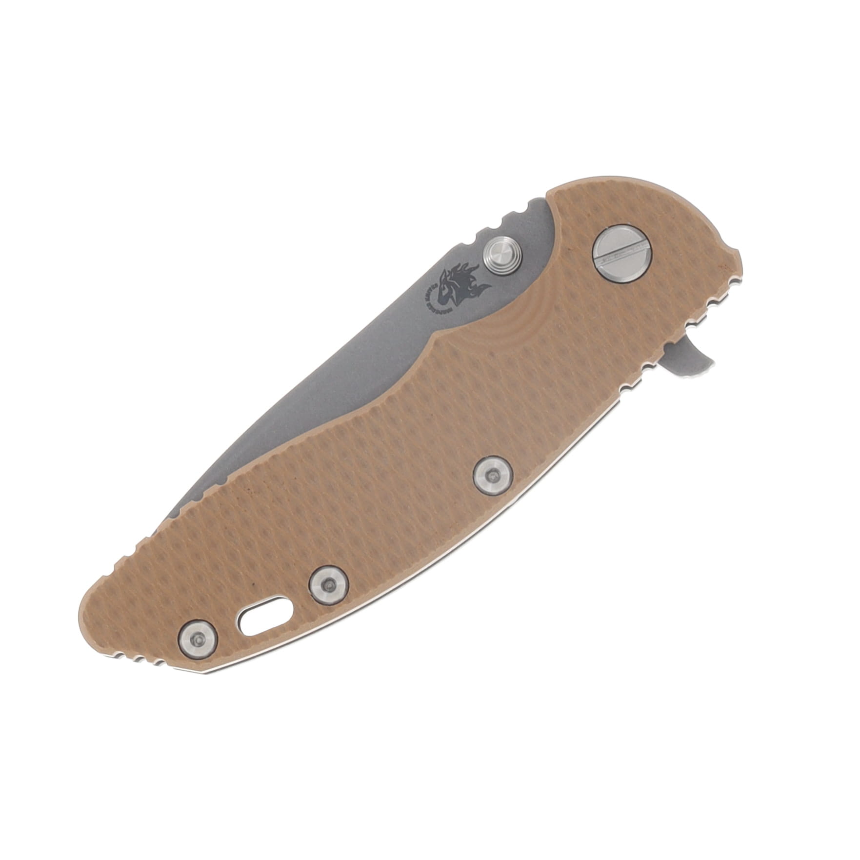 Hinderer XM-18 3.5 Spearpoint Tri-Way Folder Working Finish Coyote G10 Handle KXM35SPETWWFCOY View 5