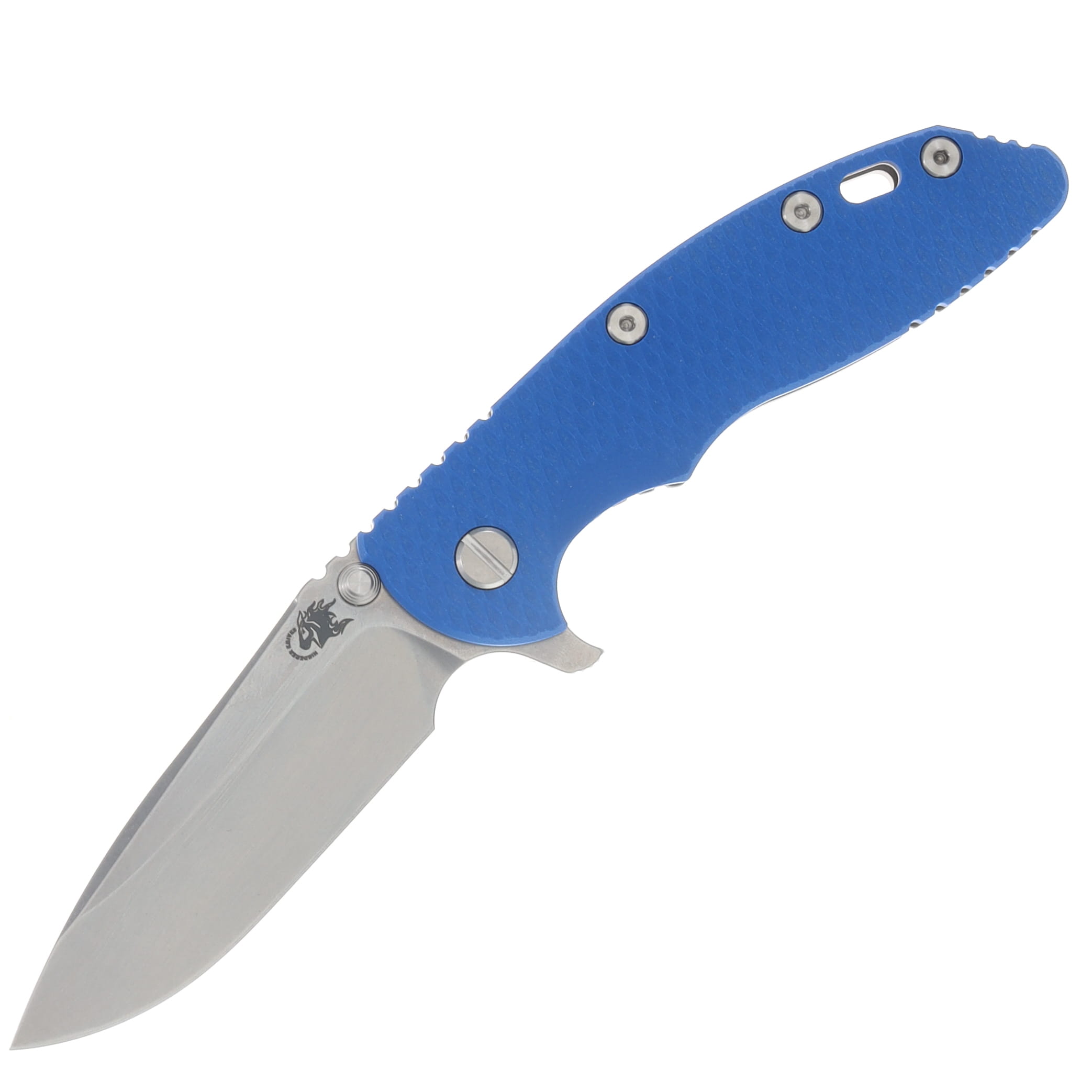 Hinderer XM-18 3.5 Spearpoint Tri-Way Folder Working Finish Stonewash Blade Blue G10 Handle KXM35SPETWWFSWBLDBL View 1