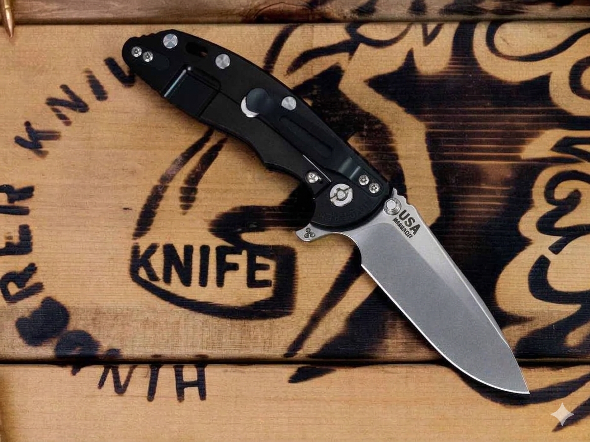 Hinderer XM-18 3.5 Spearpoint Tri-Way Folder Blue G-10 SW DLC Frame SW Blade KXM35SPETWDLCSWSWBLDBL View 9