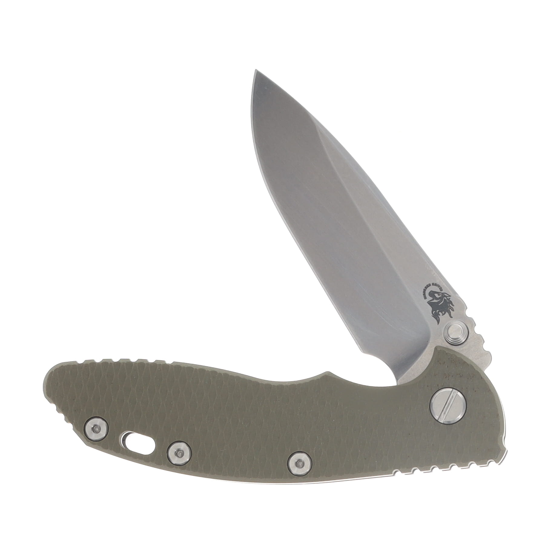 Hinderer XM-18 3.5 Spearpoint Tri-Way Folder Stonewash OD Green G10 Handle KXM35SPETWSWODGN View 3