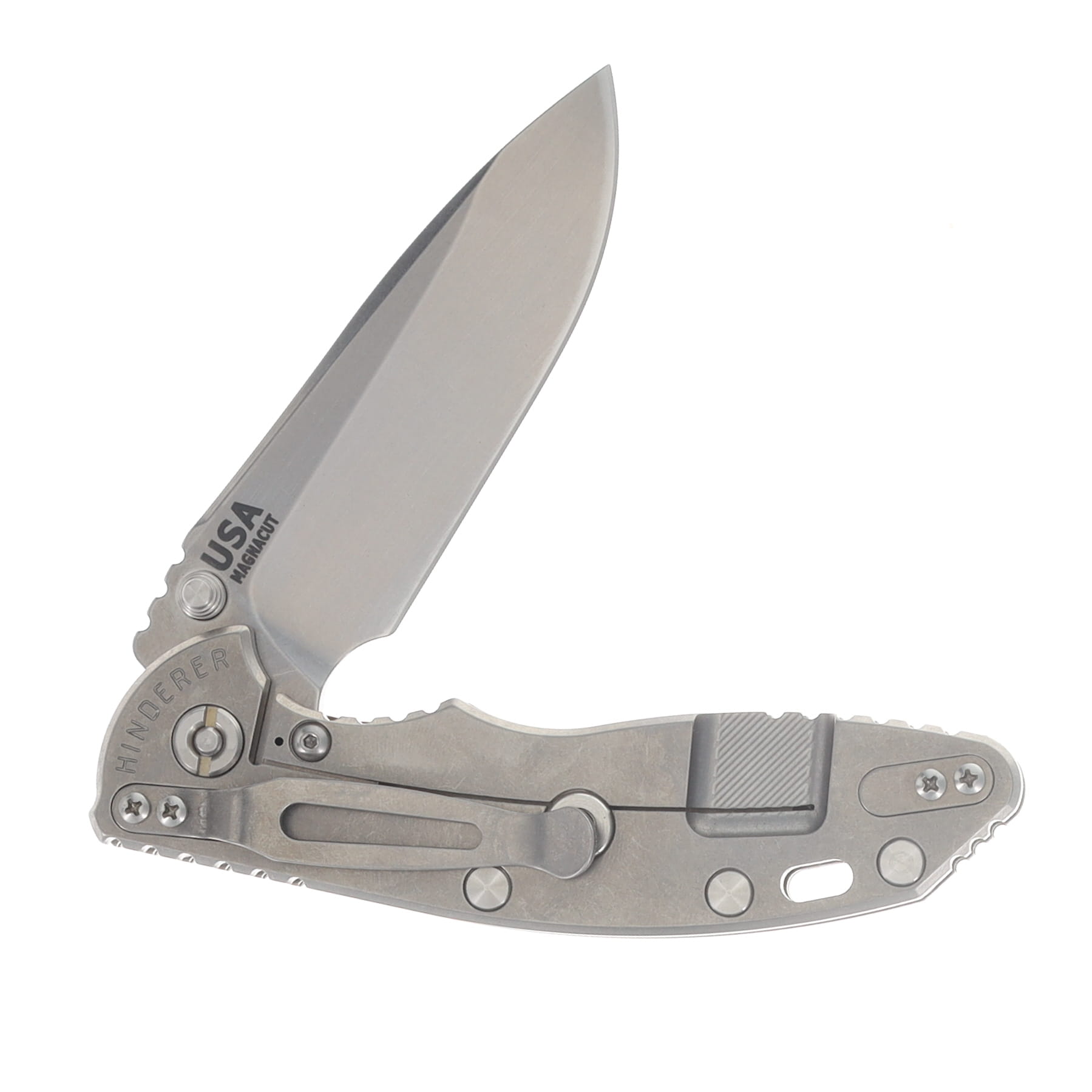 Hinderer XM-18 3.5 Spearpoint Tri-Way Folder Stonewash OD Green G10 Handle KXM35SPETWSWODGN View 4