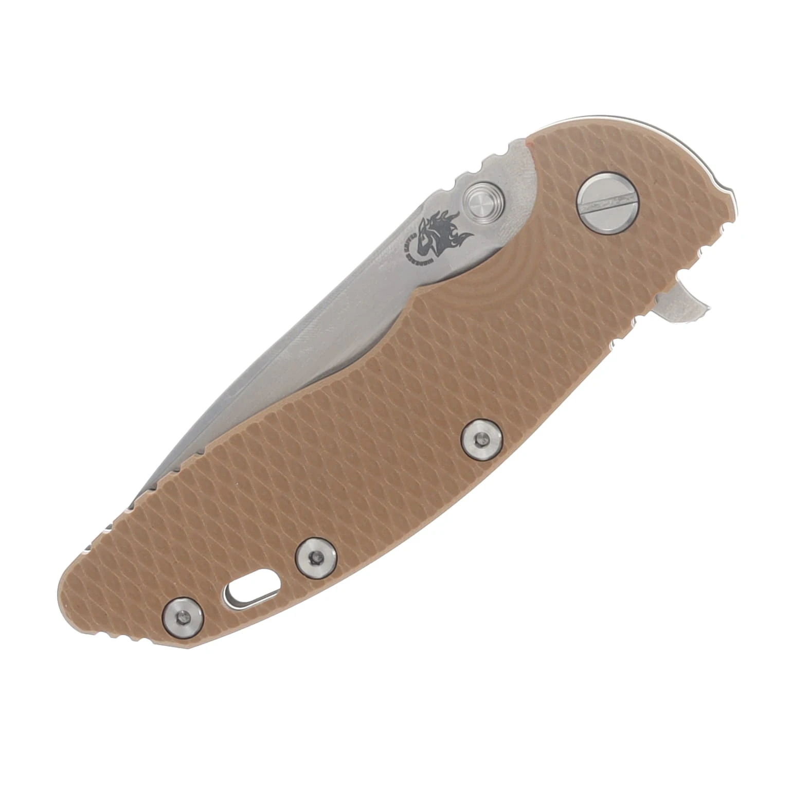 Hinderer XM-18 3.5 Spearpoint Tri-Way Folder Stonewash Coyote G10 Handle KXM35SPETWSWCOY View 5