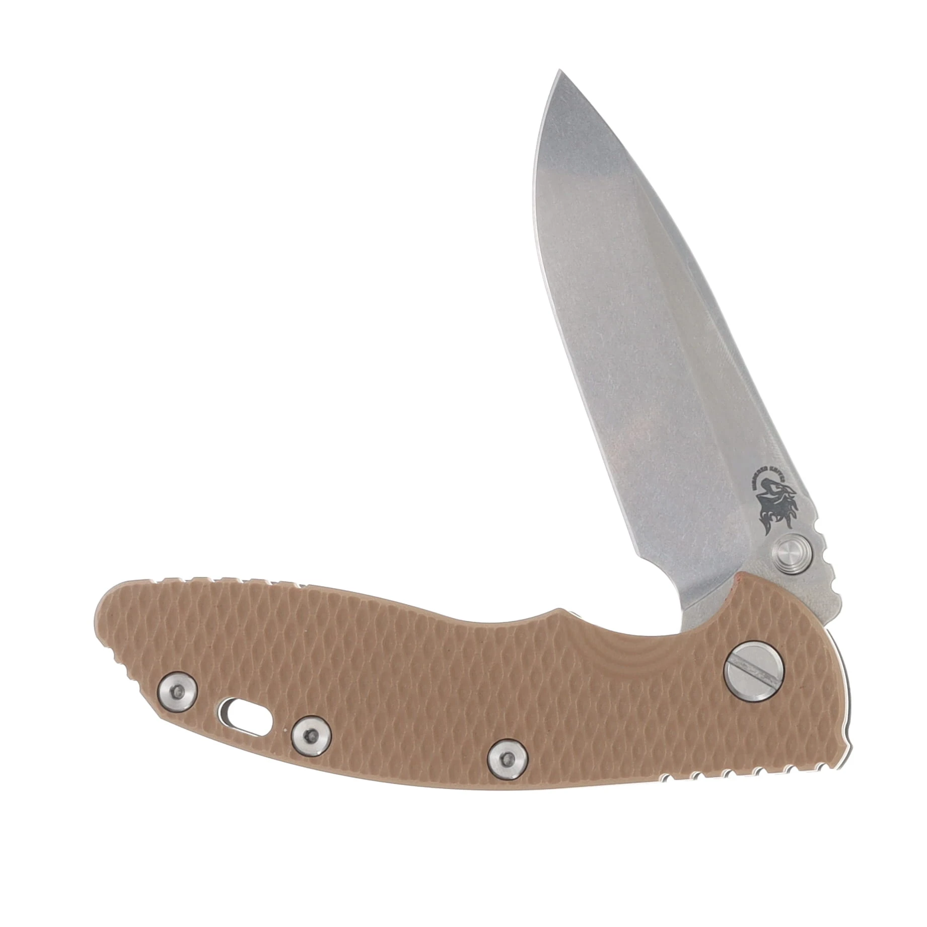 Hinderer XM-18 3.5 Spearpoint Tri-Way Folder Stonewash Coyote G10 Handle KXM35SPETWSWCOY View 3