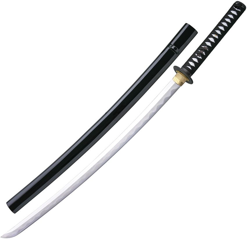 CAS Hanwei PSK Elite Katana Black Handle 27in Plain Blade SH6000K2 View 1