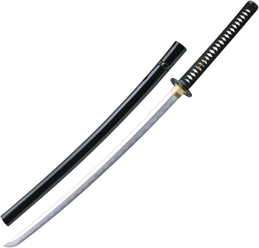 CAS Hanwei PSK Pro Elite Katana Black Handle 28.75in Plain Blade SH6009K2 View 1