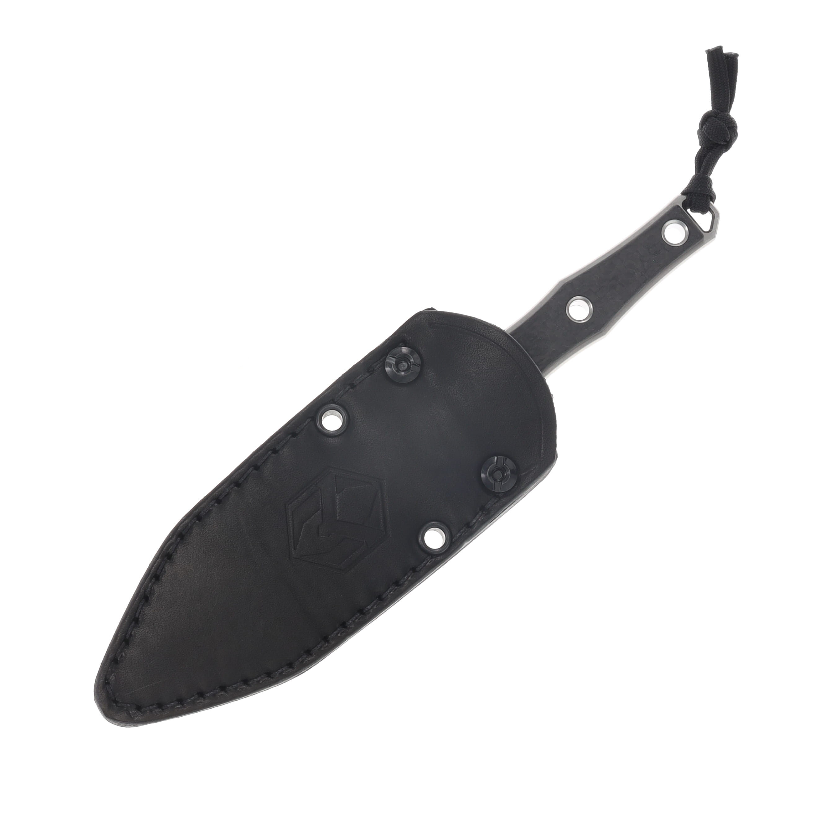 Heretic Knives Mini Nephilim Fixed Blade Knife Serrated Stonewash Magnacut/Carbon Fiber H069-2C-CF View 5