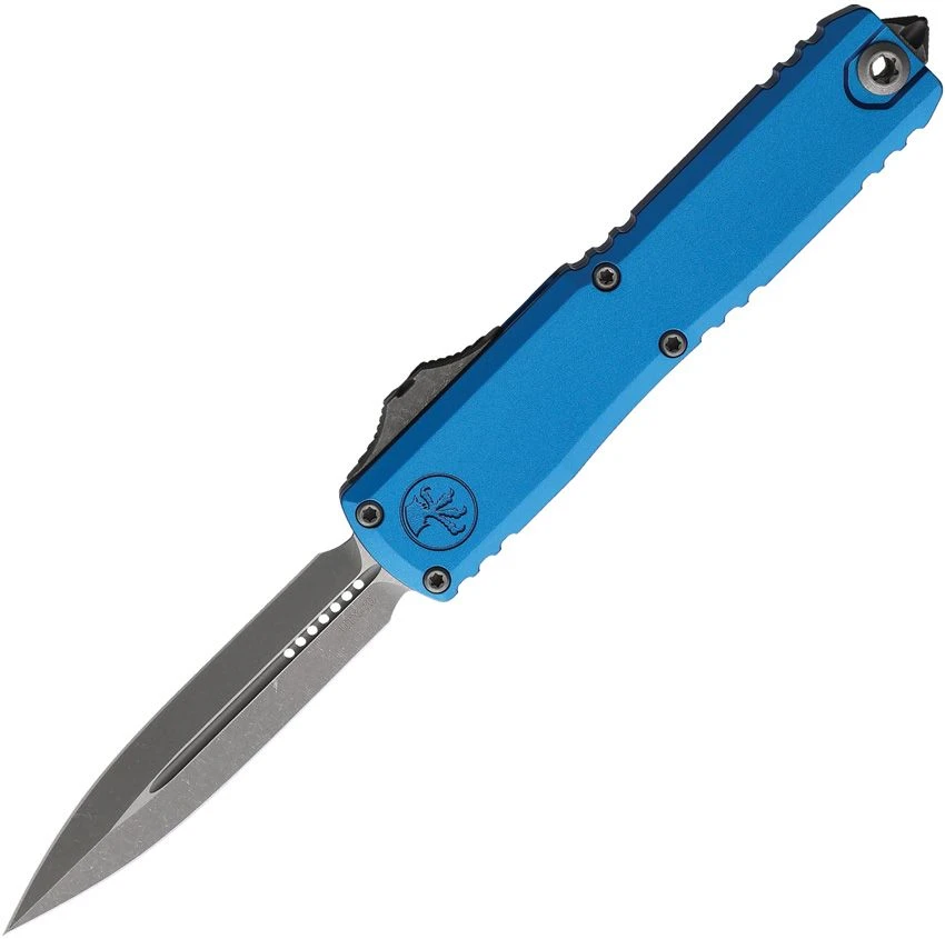 Microtech UTX-70 GEN IV OTF Auto D/E Apocalyptic Standard Blue AUMT1147410APBL View 1