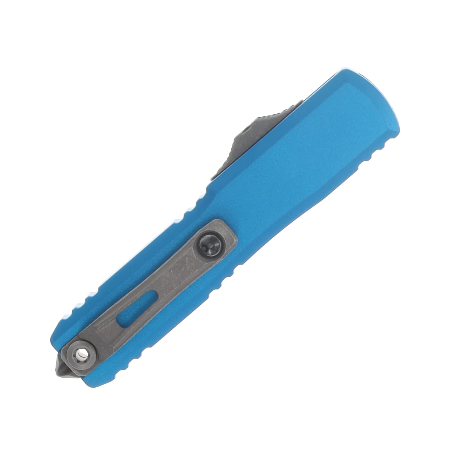 Microtech UTX-70 GEN IV OTF Auto D/E Apocalyptic Standard Blue AUMT1147410APBL View 4