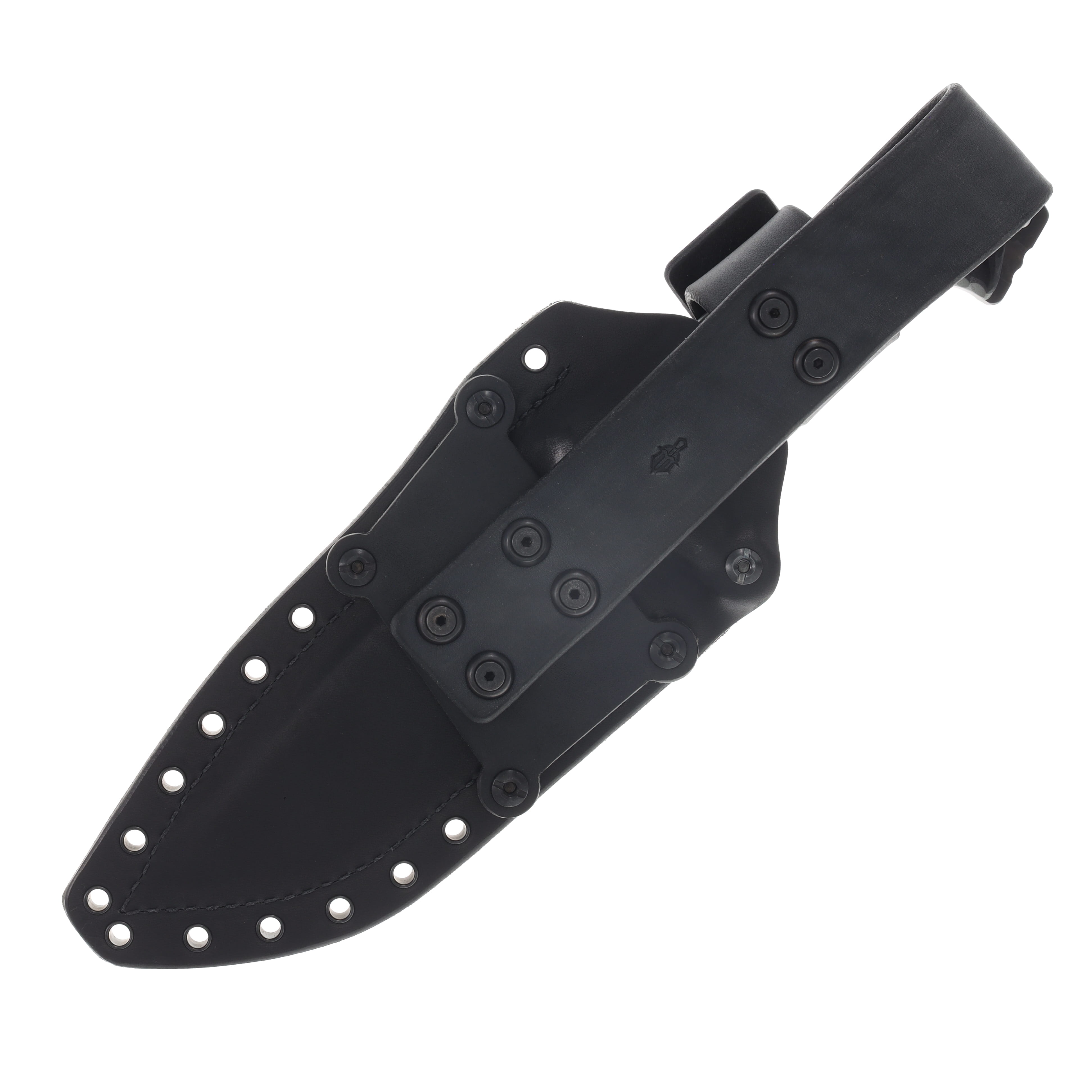 Miller Bros M-29 Fixed Blade Black and Gray Handle Splatter Etch Black Sheath M-29BKGYHBKSSPL View 7