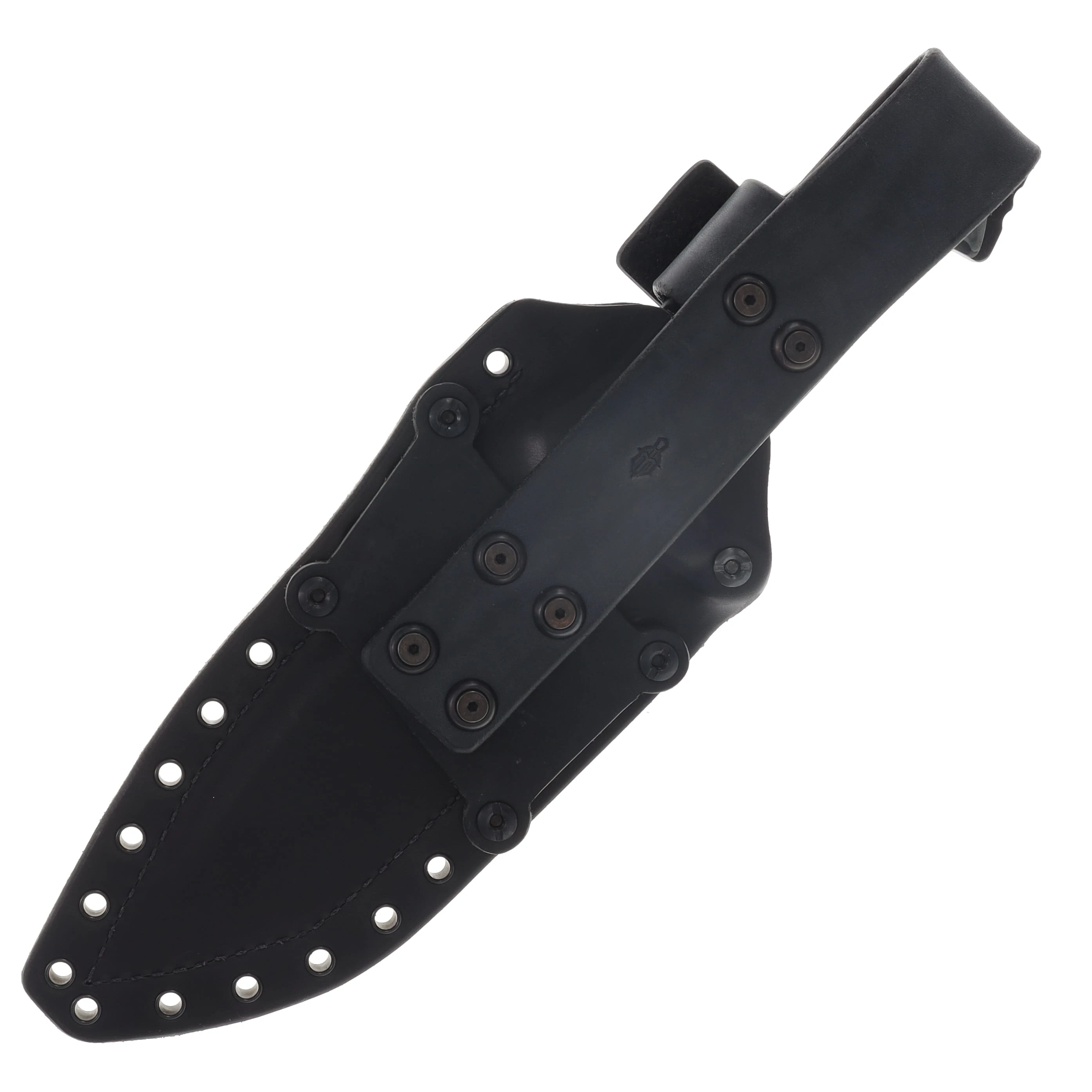 Miller Bros M-29 Fixed Blade Gray and Black Handle Splatter Etch Black Sheath M-29GYBKHBKSSPL View 7