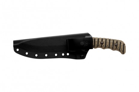 TOPS Mission Team 21 Field Edition Fixed Blade Tan Black G-10 - Black 1095 TPMT-21FE View 4