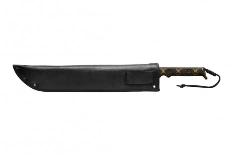 TOPS El Machete .230 X Tan Black Canvas Micarta Handle Black 1095 Blade TPMAC-230X View 4