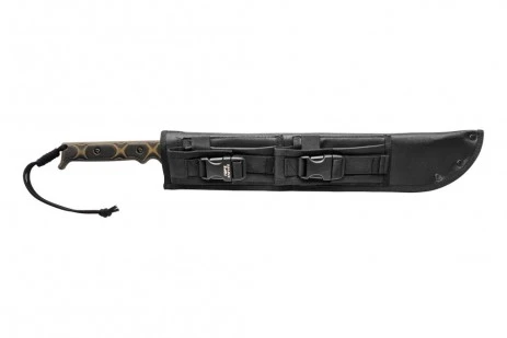 TOPS El Machete .230 X Tan Black Canvas Micarta Handle Black 1095 Blade TPMAC-230X View 3