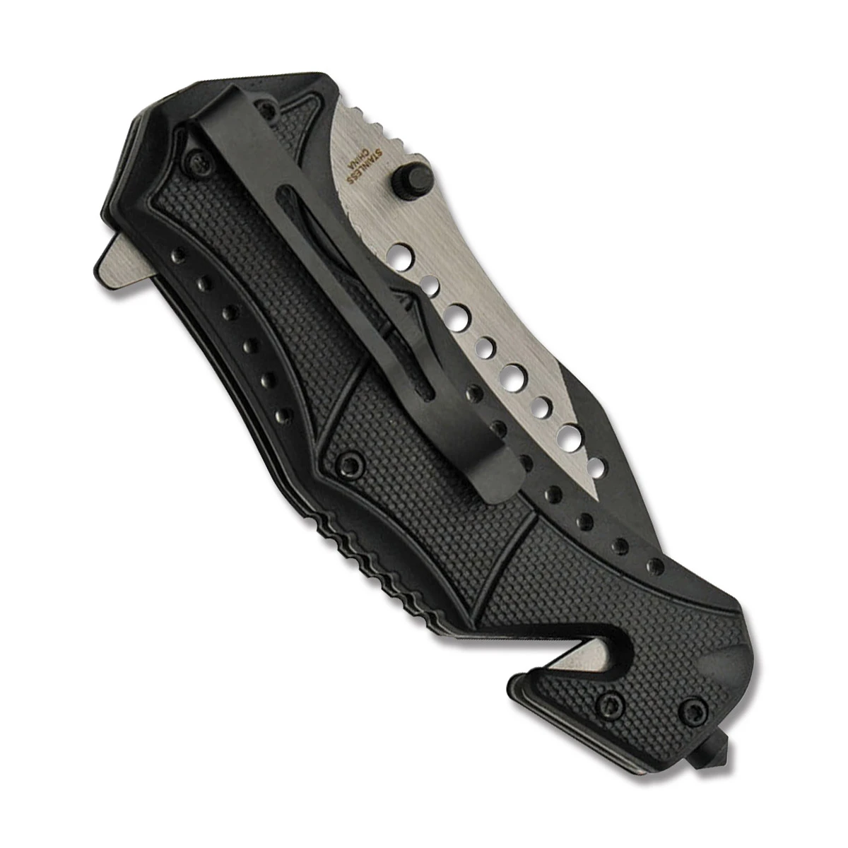 Szco Sugar Skull Rescue Folding Knife 300473 View 2